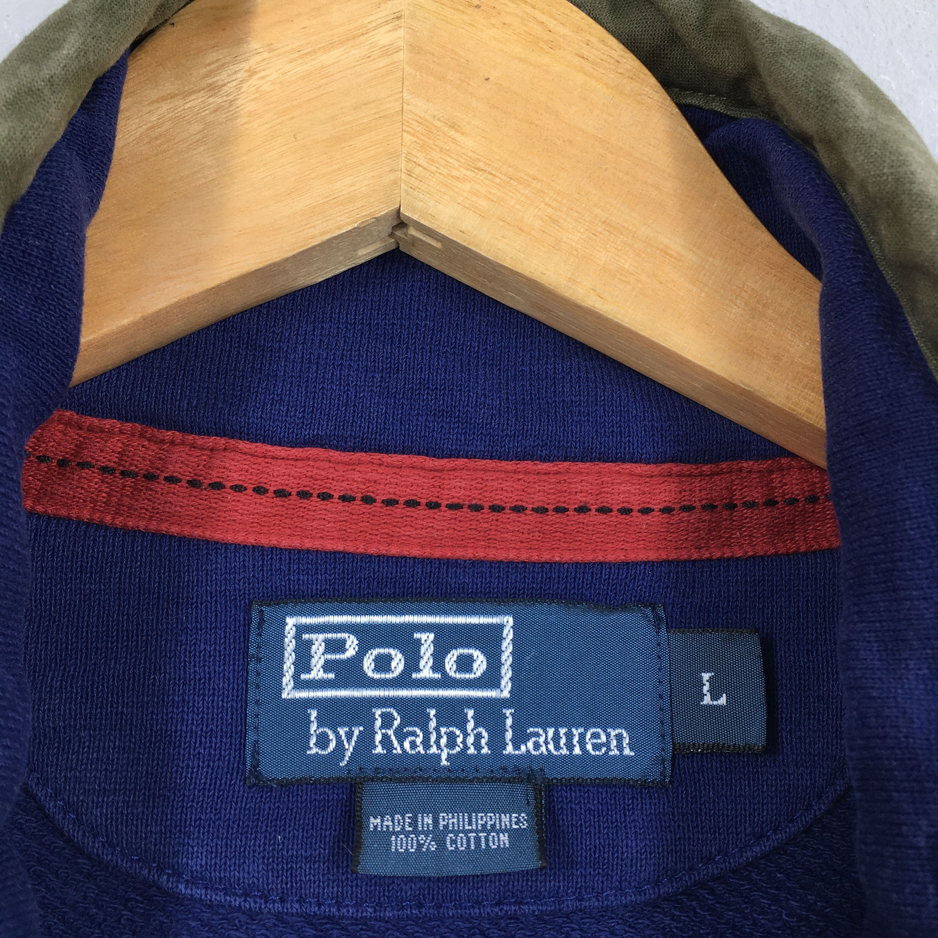 Polo Ralph Lauren × RRL Ralph Lauren × Vintage Vintage Polo Ralph Lauren Pony Blue Sweater Large Size US L / EU 52-54 / 3 - 5 Thumbnail