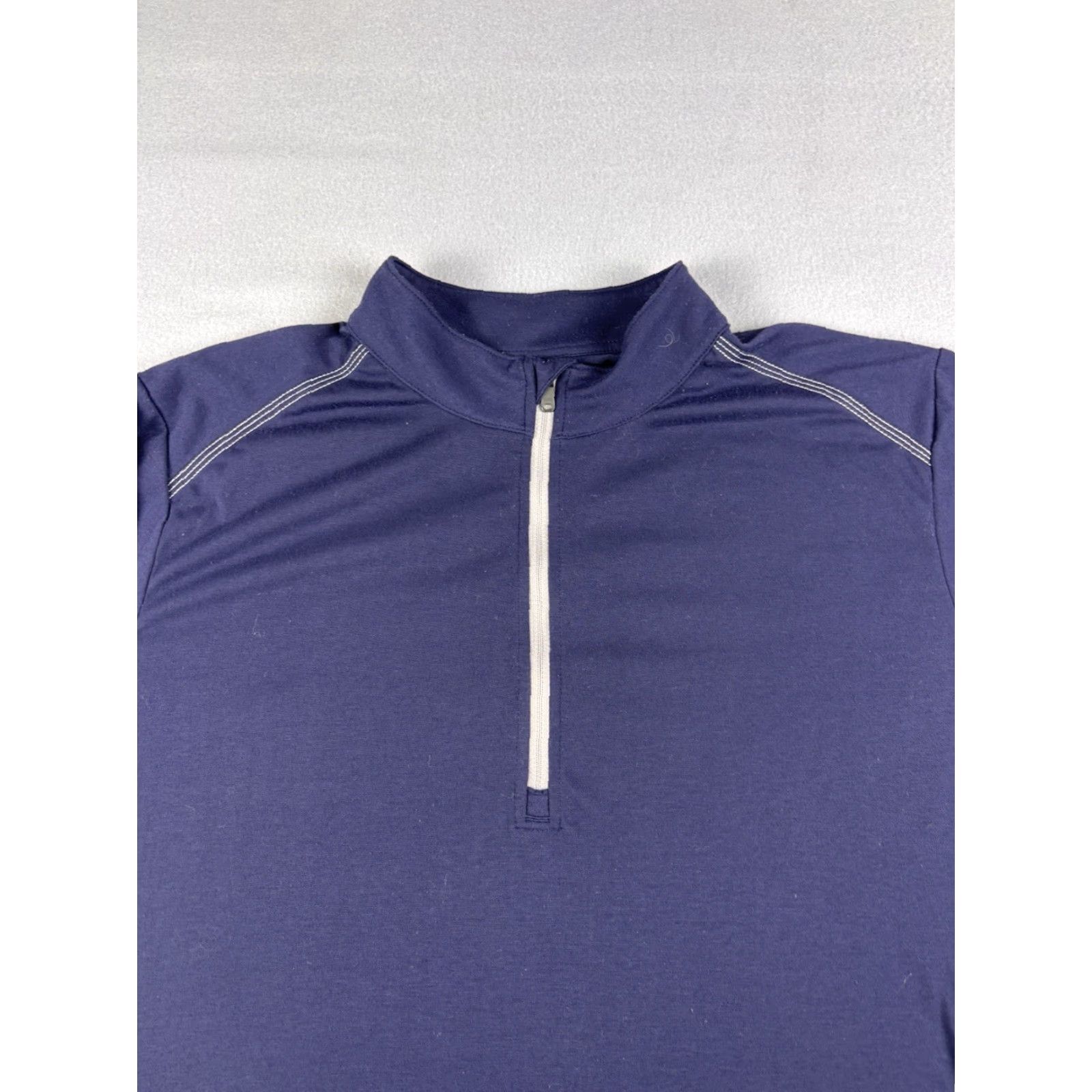 Adidas Adidas Quarter Zip Pullover Men’s Size M Blue Performance Base Layer Golf Pullover Casual Athletic Activewear Mens Size US M / EU 48-50 / 2 - 4 Thumbnail