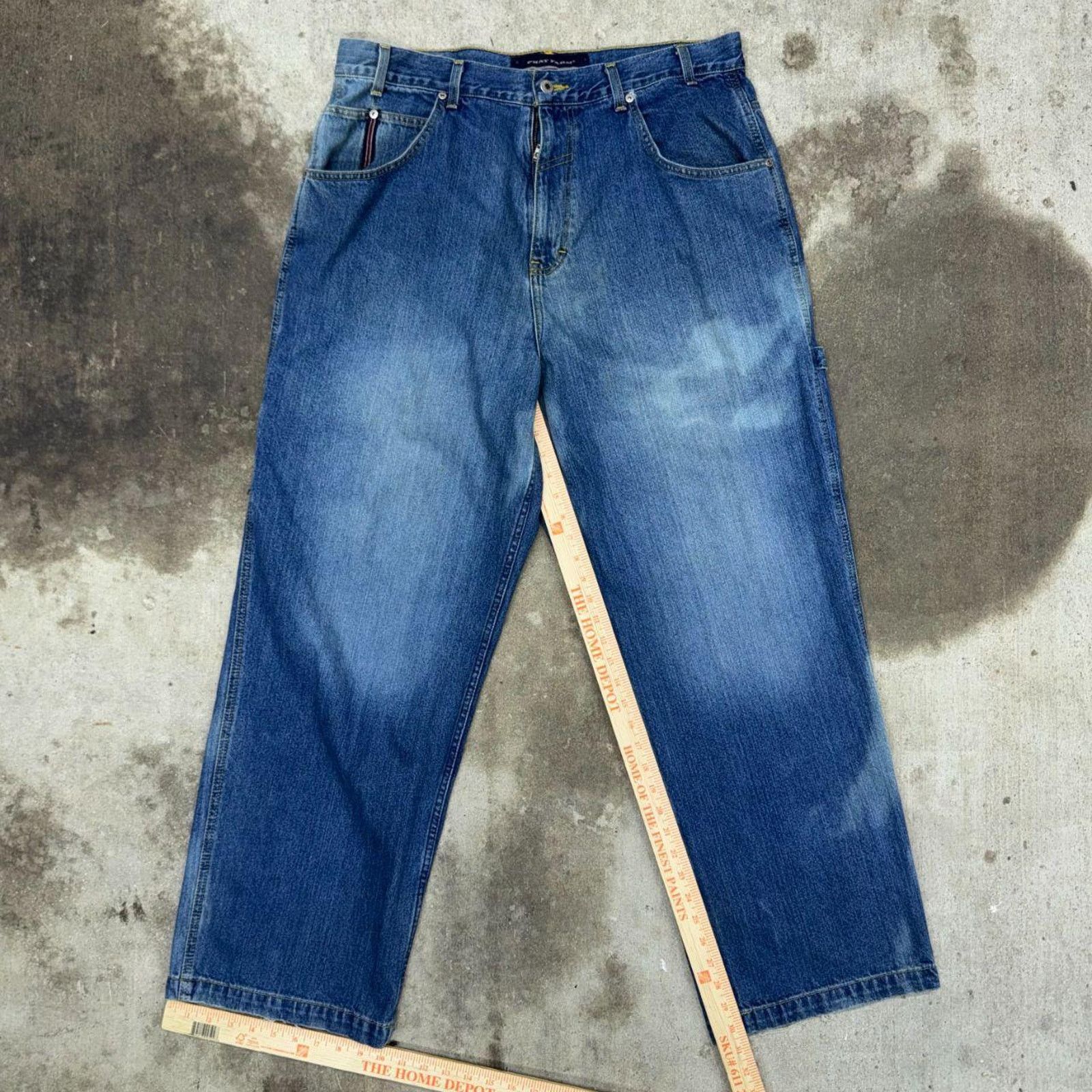 Phat Farm Vintage y2k phat farm carpenter hip hop 2000s denim jeans Size US 38 / EU 54 - 4 Thumbnail