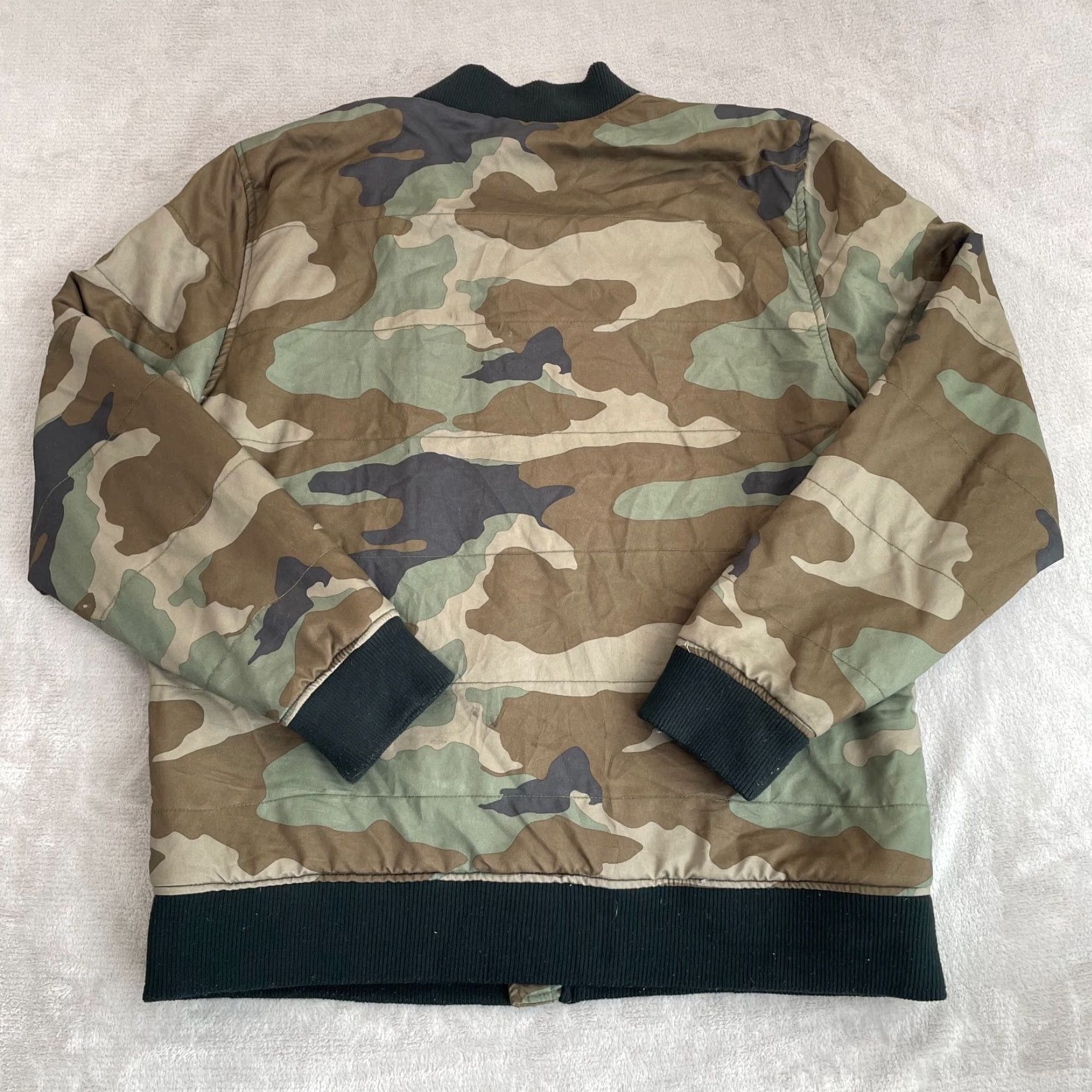 O'Neill O'Neill Jacket Men 2XL Woodland Camouflage Fleece Lined Full Zip Pockets Beach Shirt Mens Camouflage 2XL Multicolor Fall Winter Beach Size US XXL / EU 58 / 5 - 6 Thumbnail