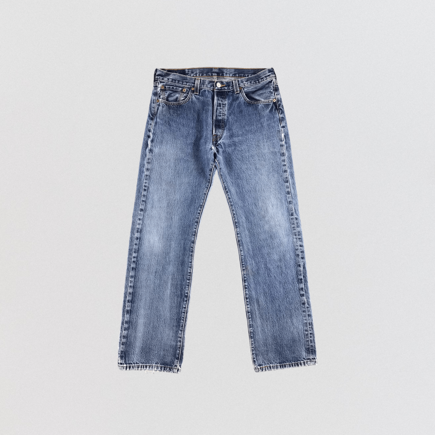 Levi's Vintage Blue Wash Levis 501 Jeans-JM1632 Size US 34 / EU 50 - 1 Thumbnail