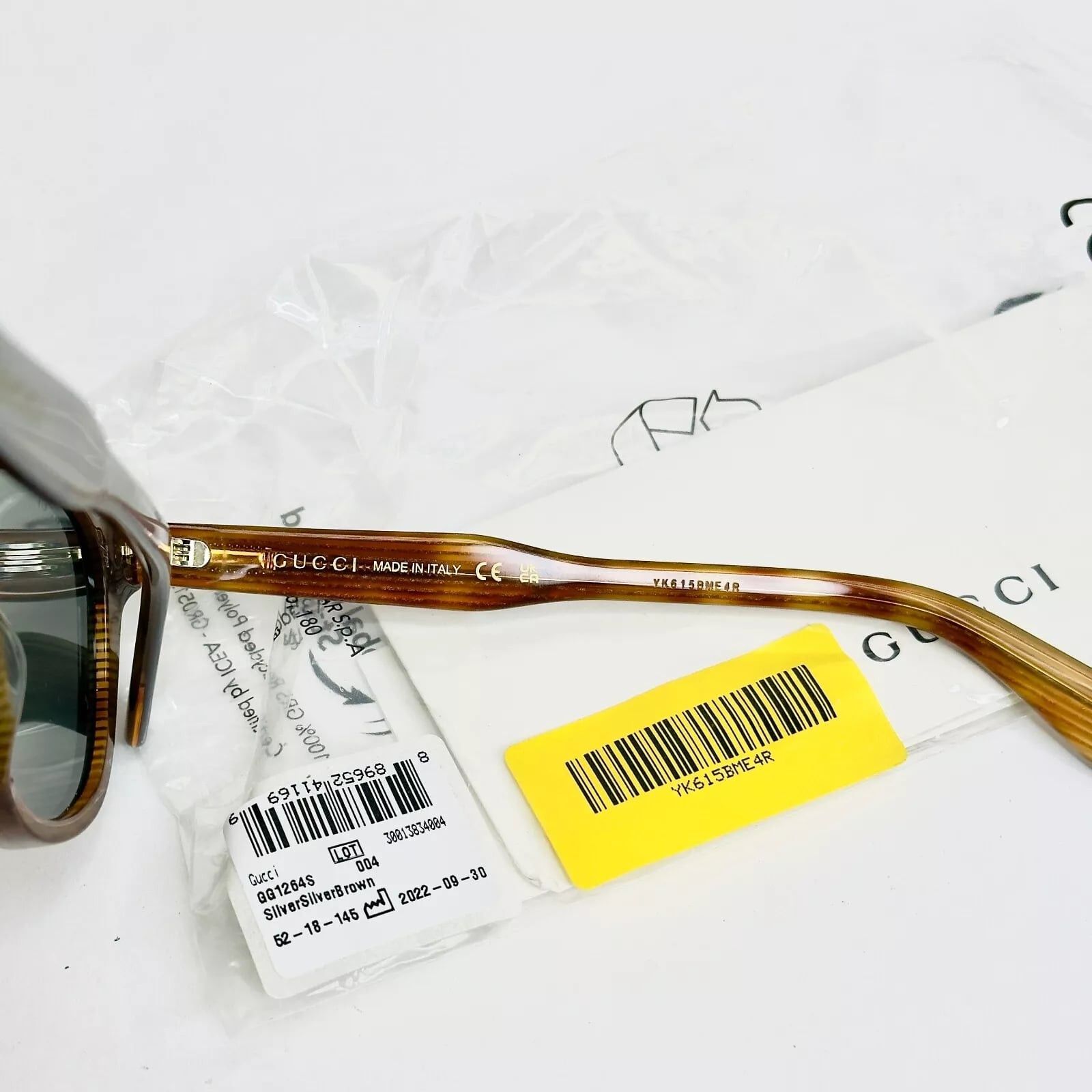 Gucci GUCCI Lilac Pearl Brown Silver 1264 Gg1264S Sunglasses 004 Size ONE SIZE - 10 Thumbnail