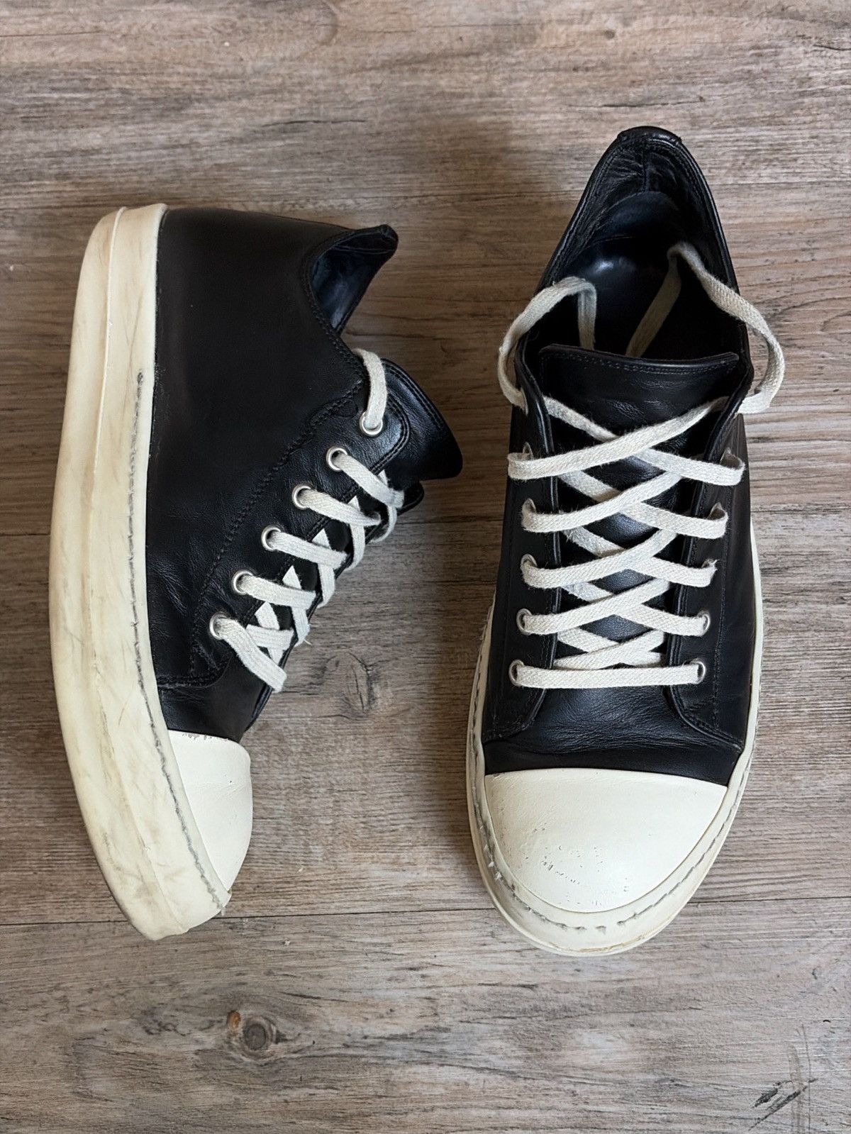 Rick Owens Rick Owens - Ramones - porterville low sneaker - Leather Size US 6.5 / EU 39-40 - 1 Thumbnail