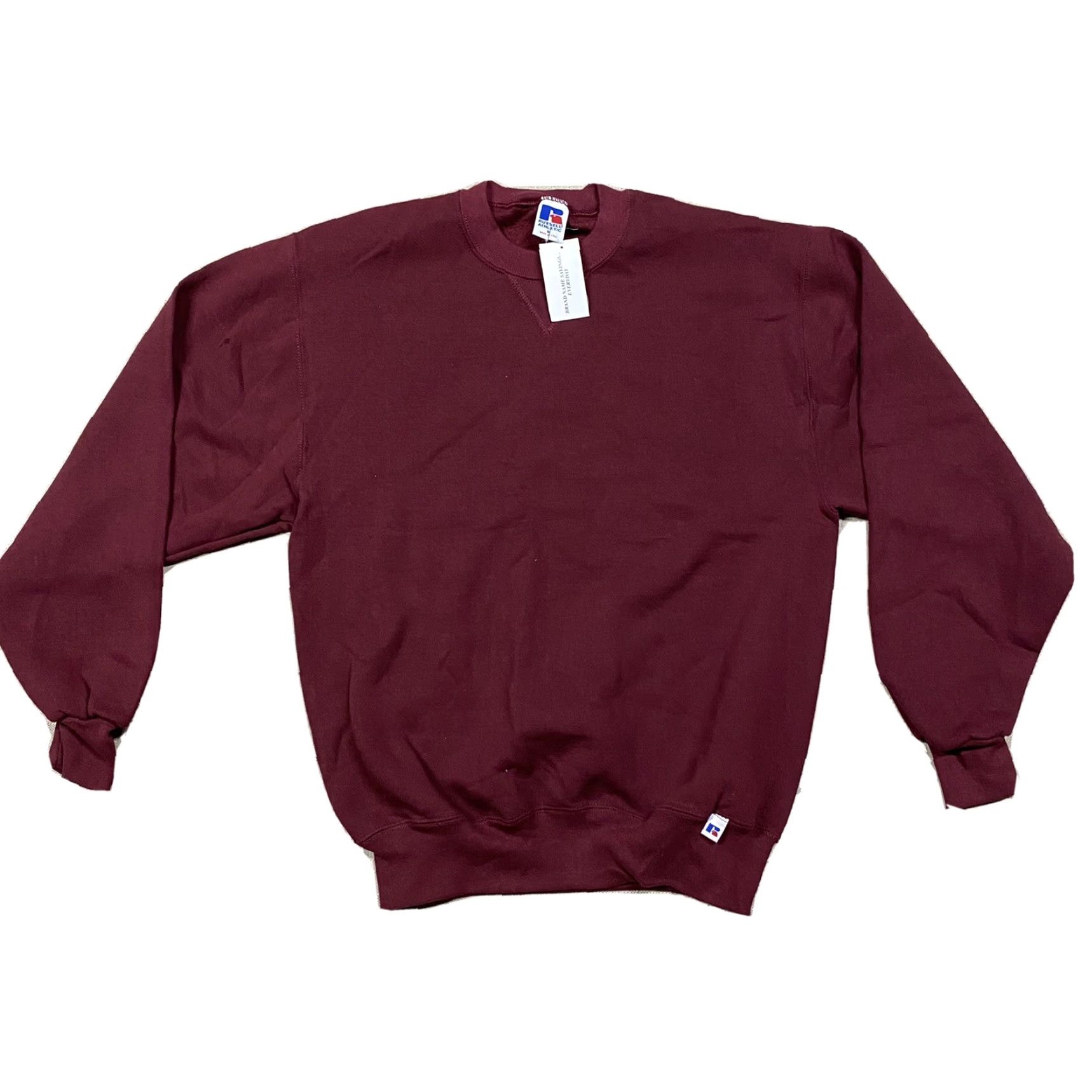 Vintage VINTAGE Russell Sweatshirt Mens M L NOS NWT USA Made V Stitch Crewneck Maroon USA Crew Neck Mens Regular Size Size US M / EU 48-50 / 2 - 2 Thumbnail