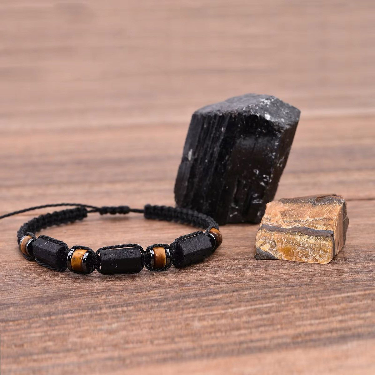 Other Black Tourmaline Tiger eye Hematite Protection Bracelets Size ONE SIZE - 5 Thumbnail