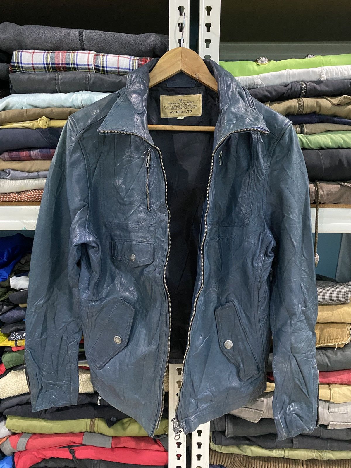 Avirex Avirex Usa Leather Flight Jacket Size US M / EU 48-50 / 2 - 3 Thumbnail