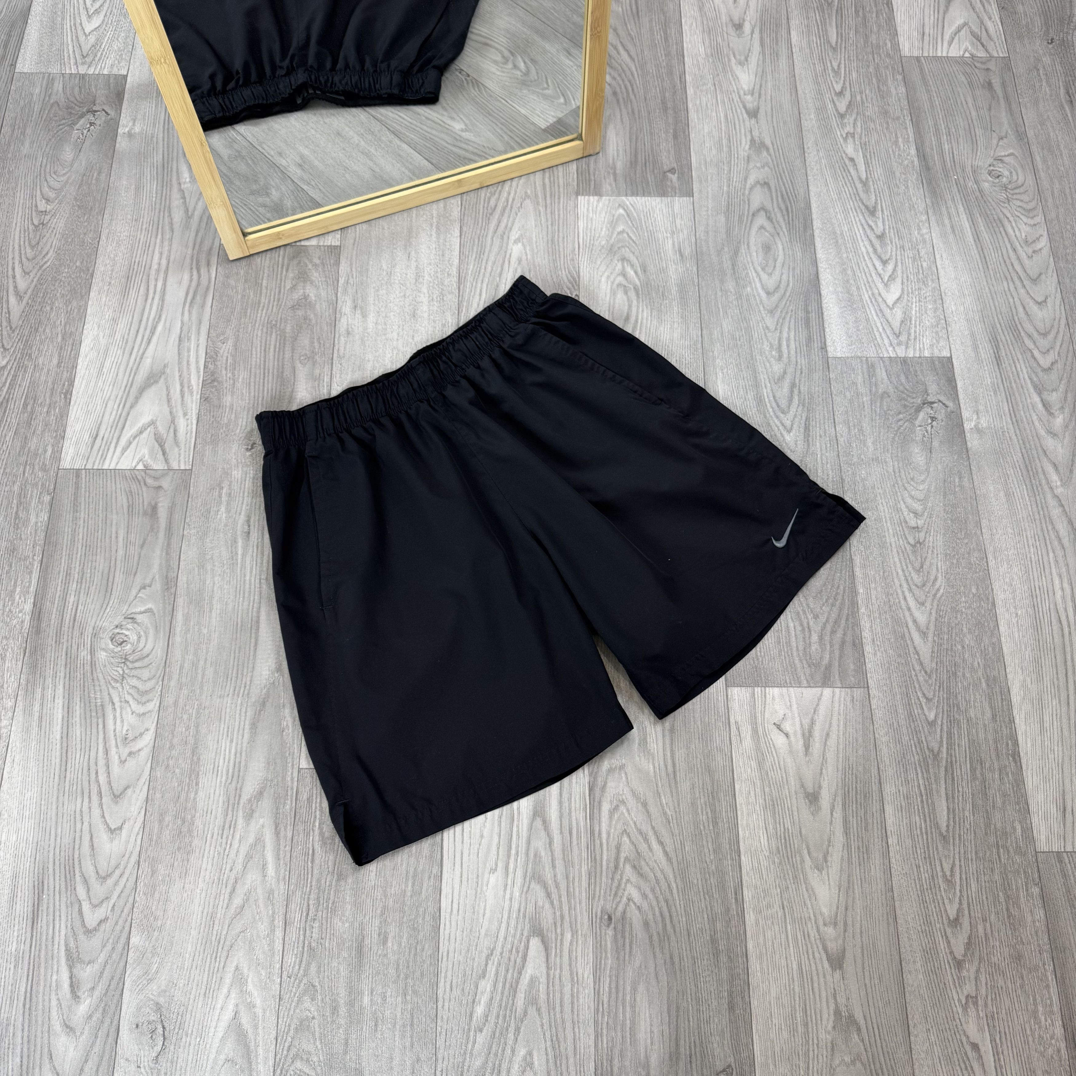 Nike Nike Dri-Fit Nylon Sportswear Black Gym Shorts L Size US 34 / EU 50 - 2 Thumbnail