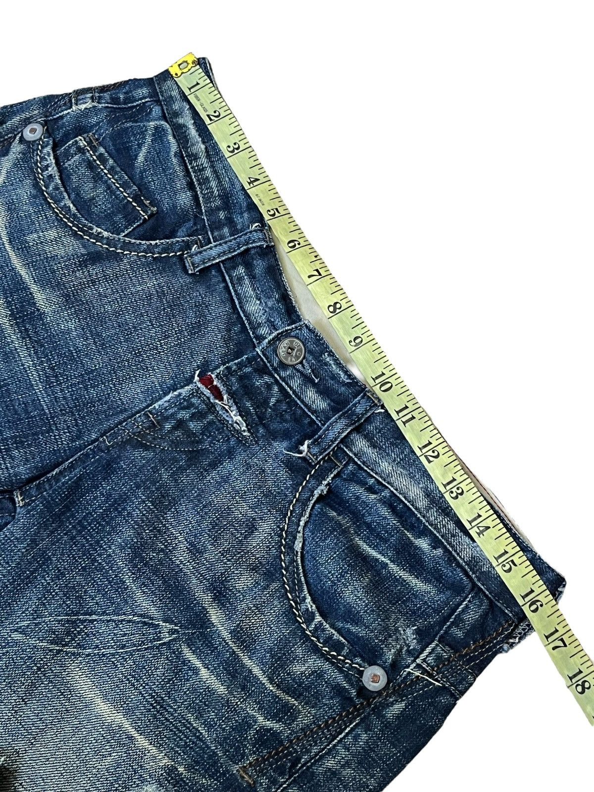 Marithe + Francois Girbaud SICK🔥MARITHE FRANCOIS GIRBAUD LOW RISE SHORT DENIM PANT Size US 32 / EU 48 - 14 Thumbnail