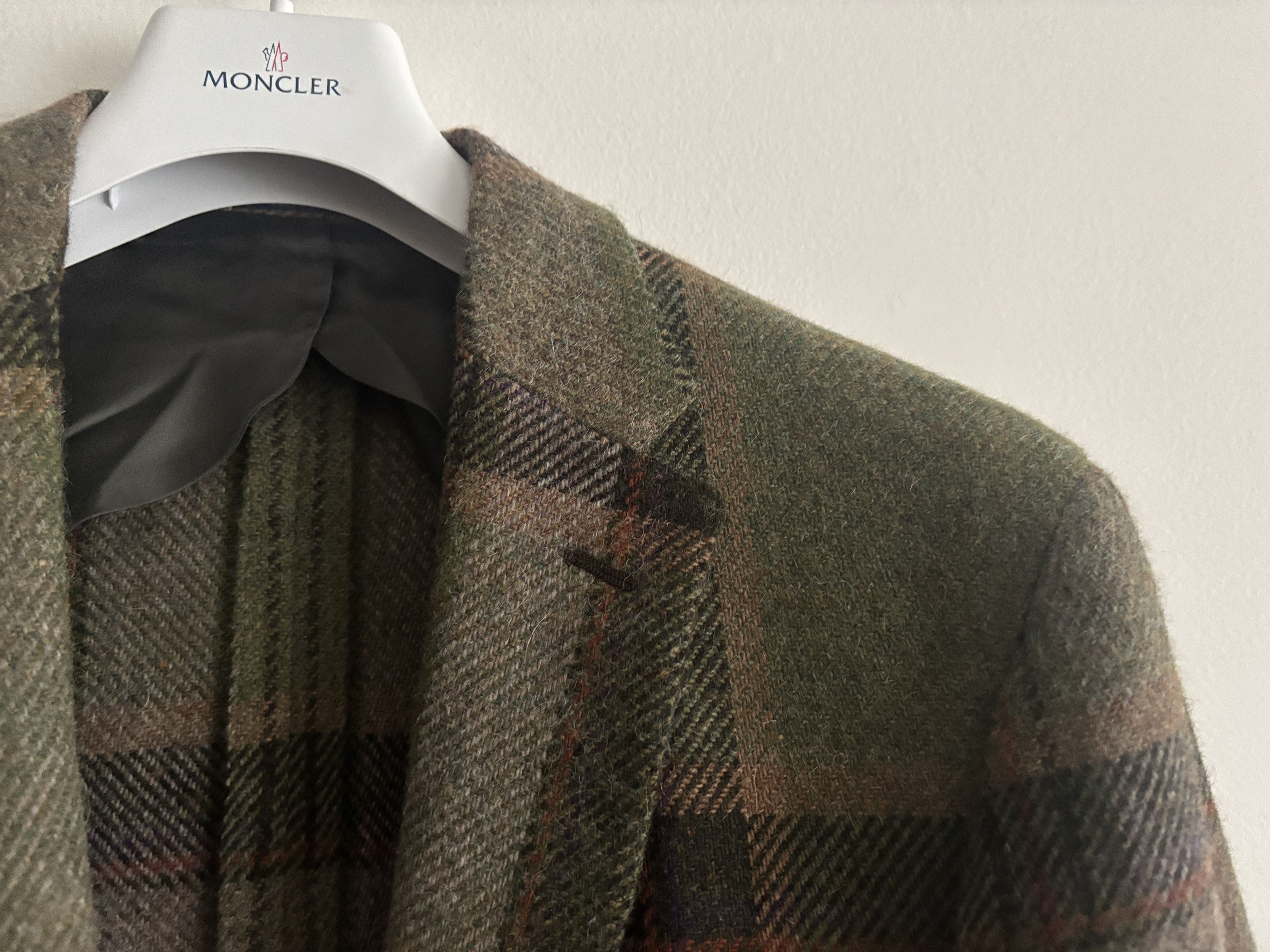 Polo Ralph Lauren $998 Blanket Plaid Wool Alpaca Tweed Sport Coat Mi Italy Size 44L - 5 Thumbnail