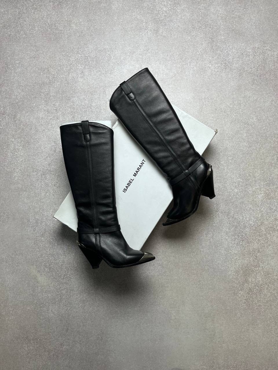 Isabel Marant NWT ISABEL MARANT ETOILE STEEL TOE GENUINE LEATHER BOOTS Size US 6 / IT 36 - 4 Thumbnail