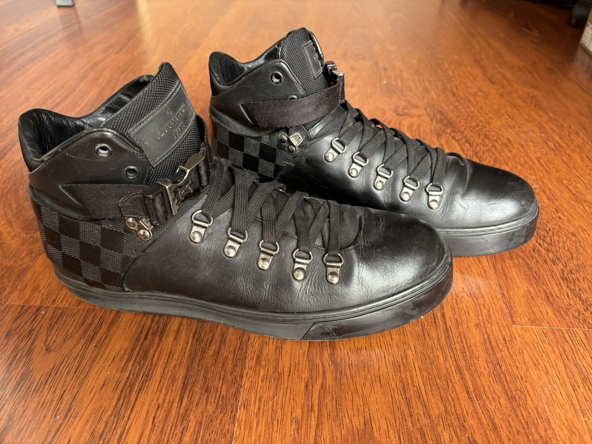 Louis Vuitton Louis Vuitton damier infini hi top leather sneakers Size US 10 / EU 43 - 2 Thumbnail
