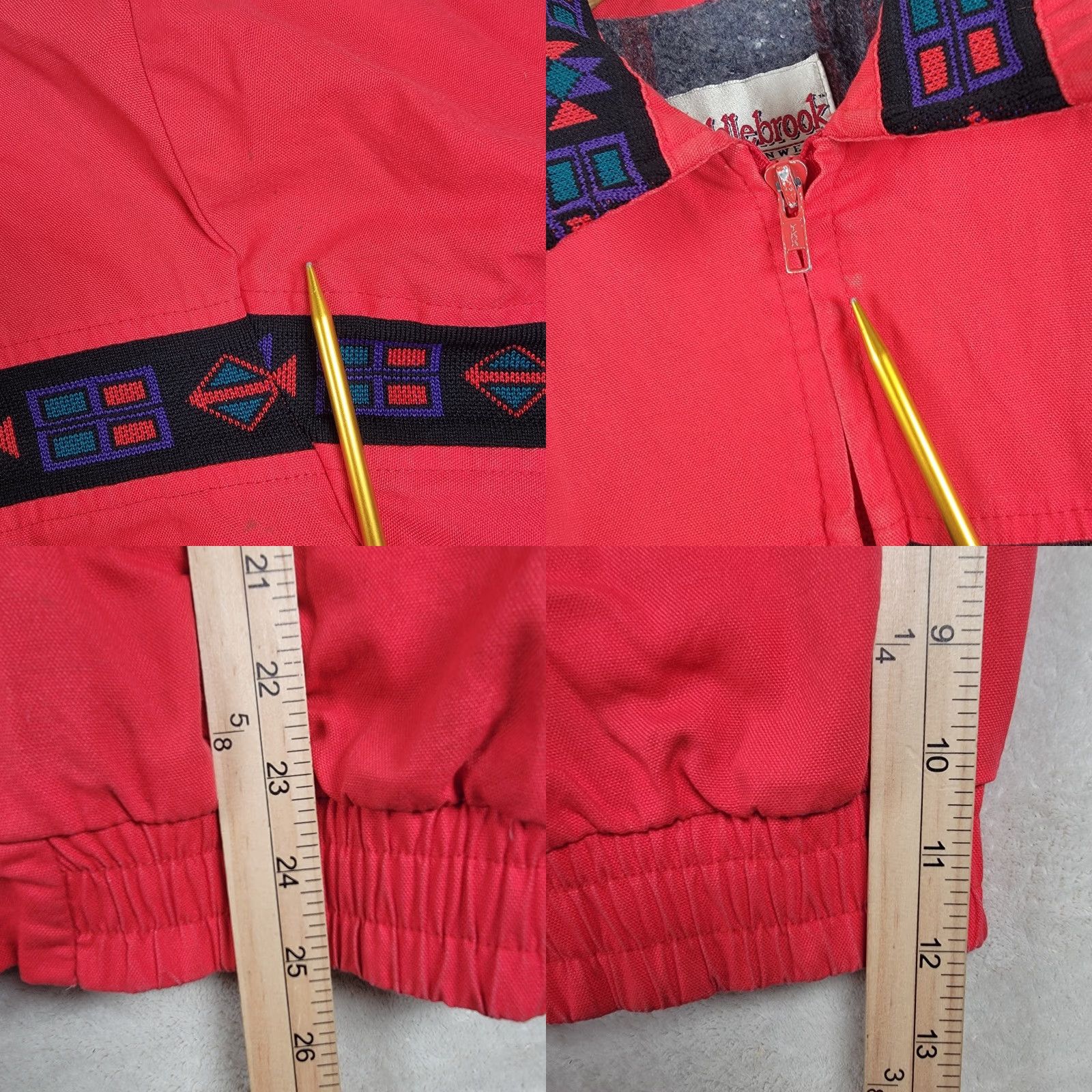 Vintage VINTAGE Saddlebrook Western Work Wear Red Blanket Lined Bomber Jacket Size Large Men Regular L Jacket Red Western 1940s 1950s 60s 70s Size US L / EU 52-54 / 3 - 8 Thumbnail