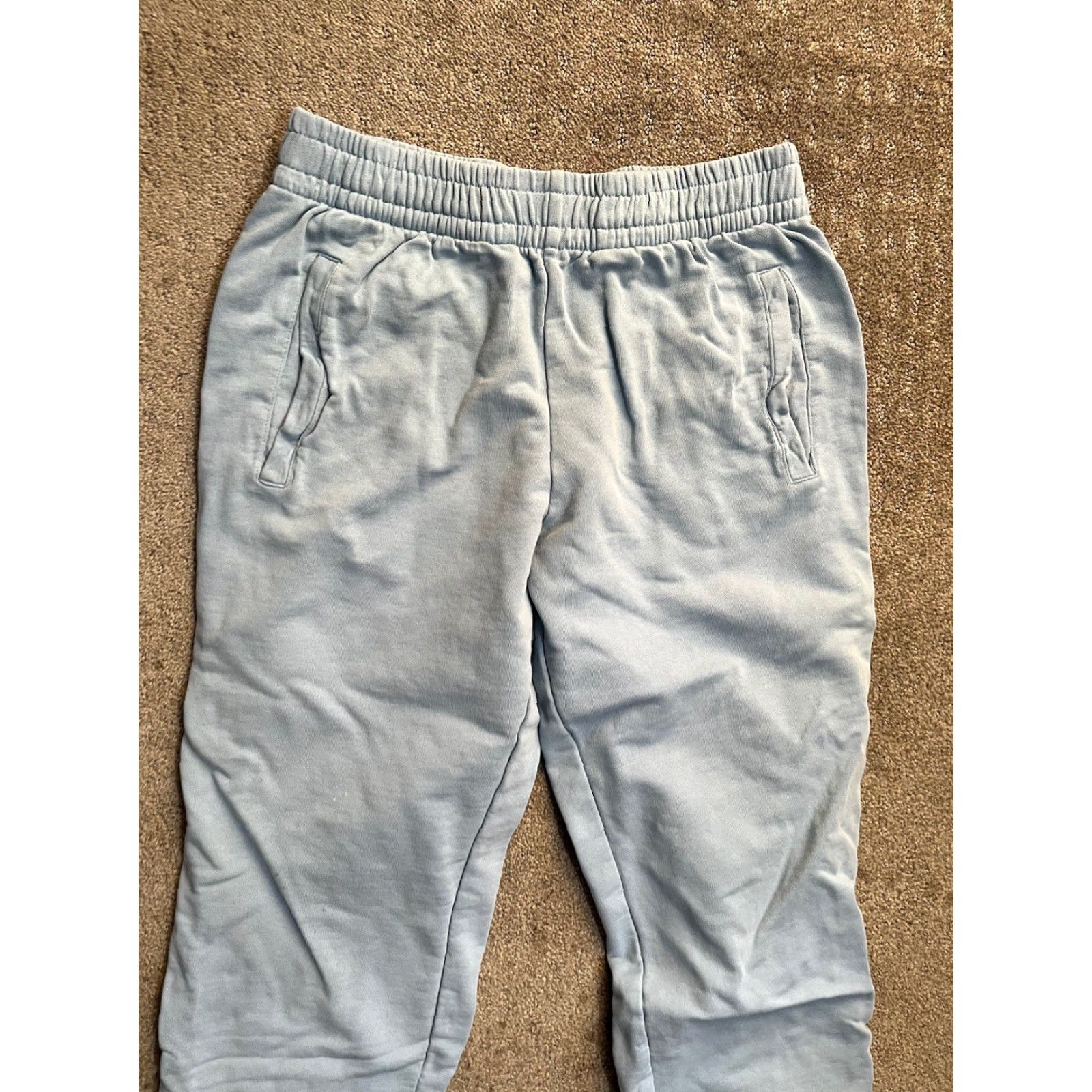Calvin Klein Calvin Klein Fleece Jogger Mens Blue CK Retro Monogram Logo Sweatpants Small Size US 29 - 2 Thumbnail