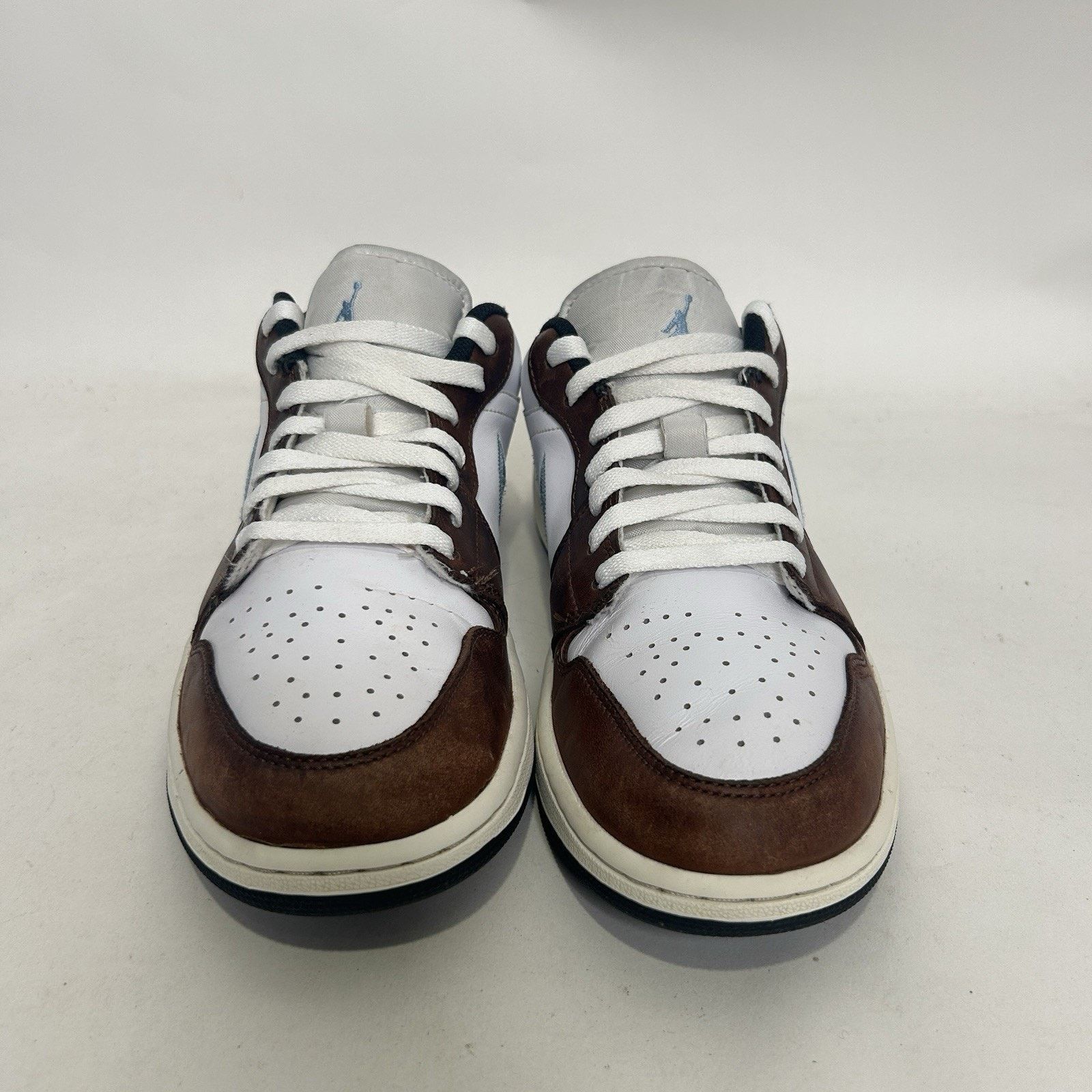 Jordan Brand Nike Air Jordan Retro 1 Low SE “White Blue Grey Brown” Size US 10 / EU 43 - 2 Thumbnail