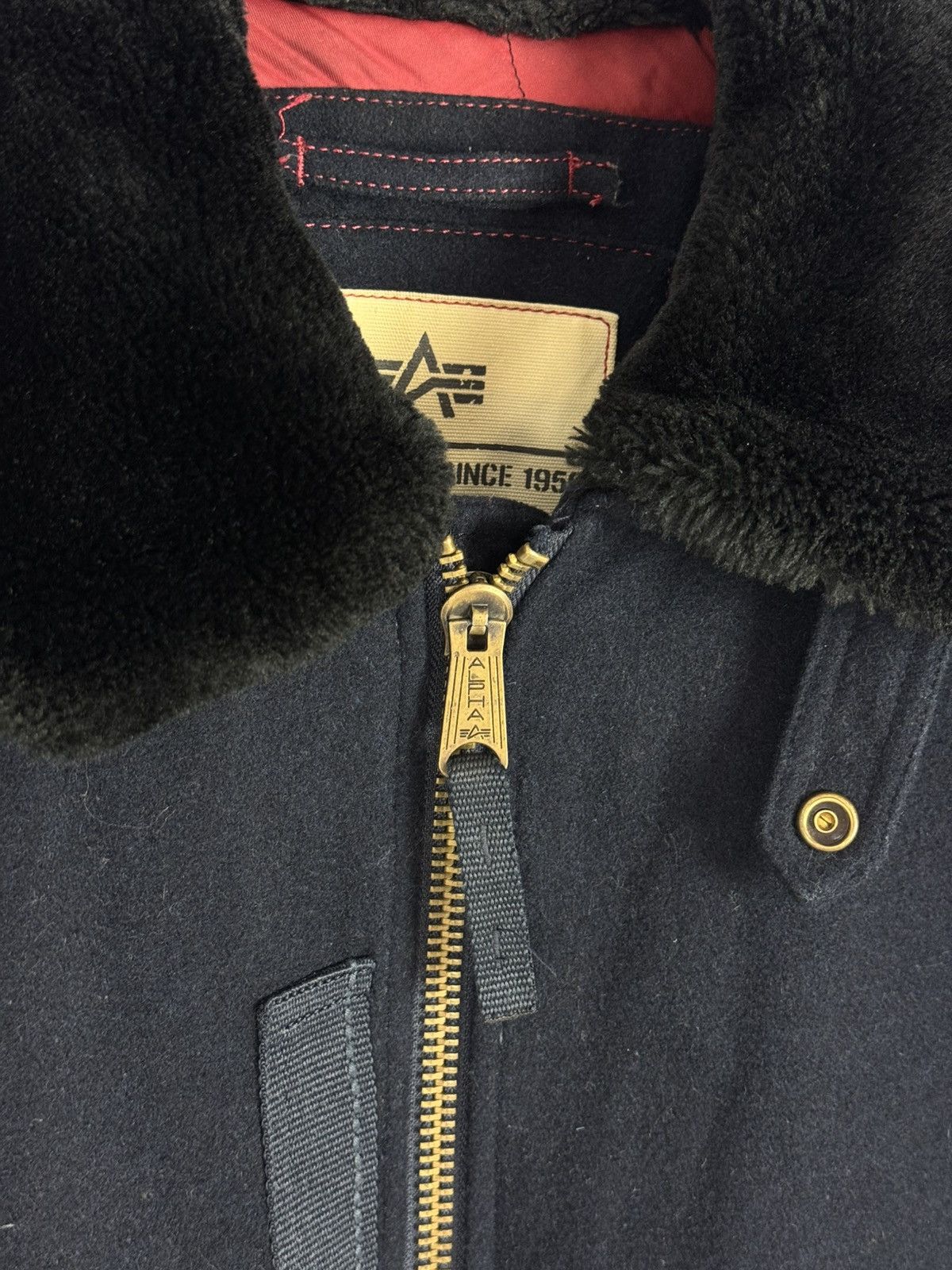 Alpha Industries Alpha Industries Wool Winter Navy Bomber Size US M / EU 48-50 / 2 - 8 Thumbnail