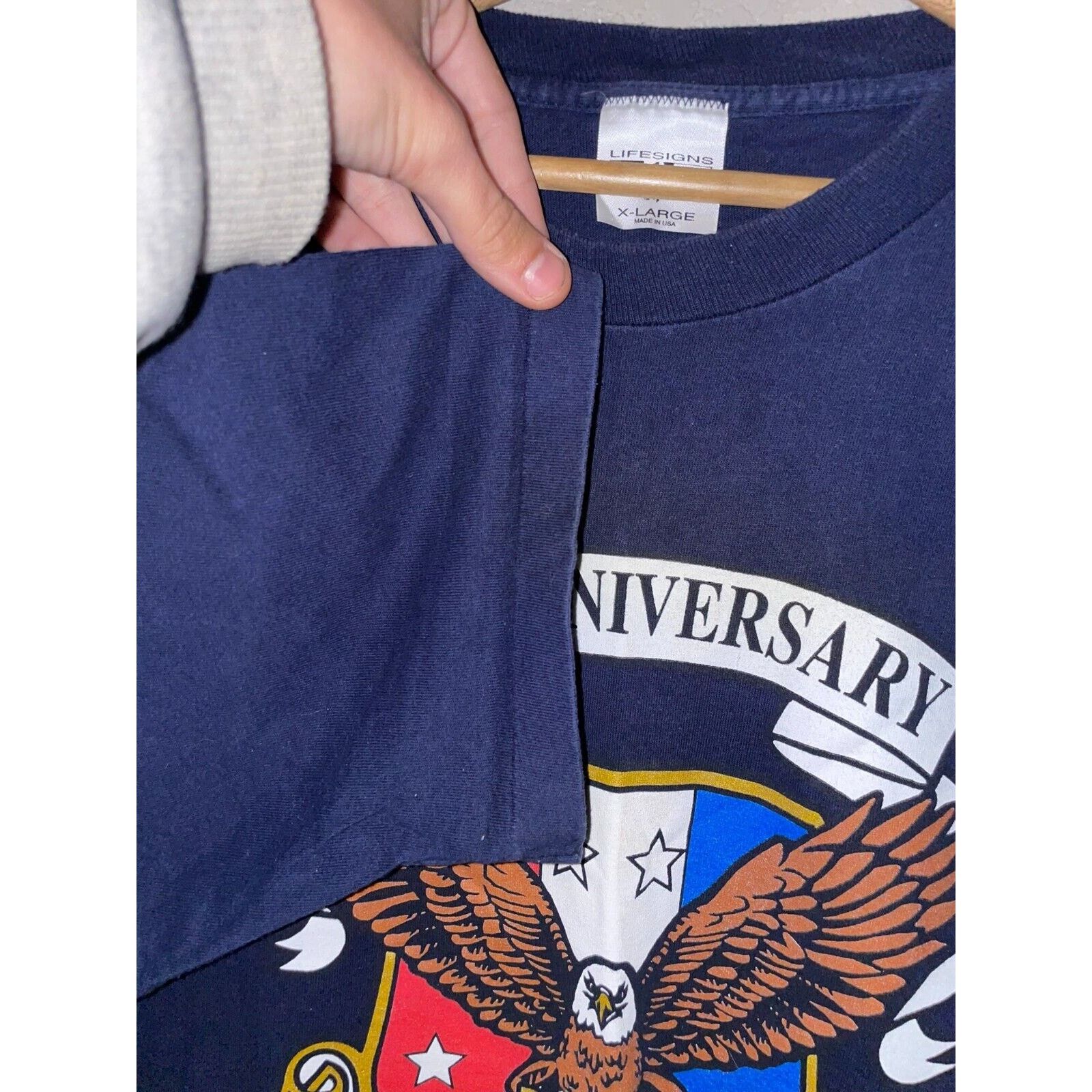 Vintage Vintage United States Air Force Shirt USAF Blue Tee 90s XL Size US XL / EU 56 / 4 - 3 Thumbnail