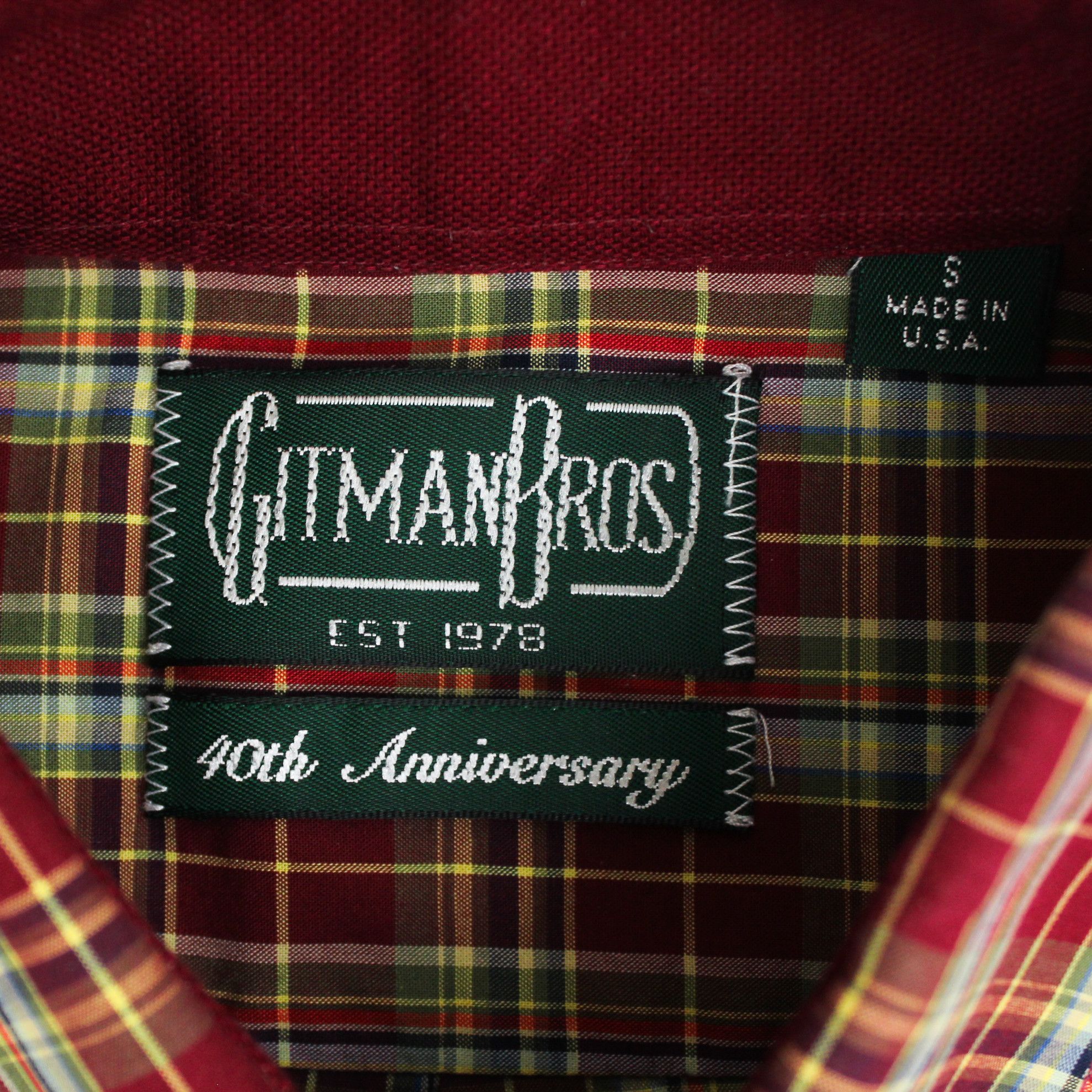Gitman Bros. Vintage Plaid Button Down Shirt Size US S / EU 44-46 / 1 - 2 Thumbnail