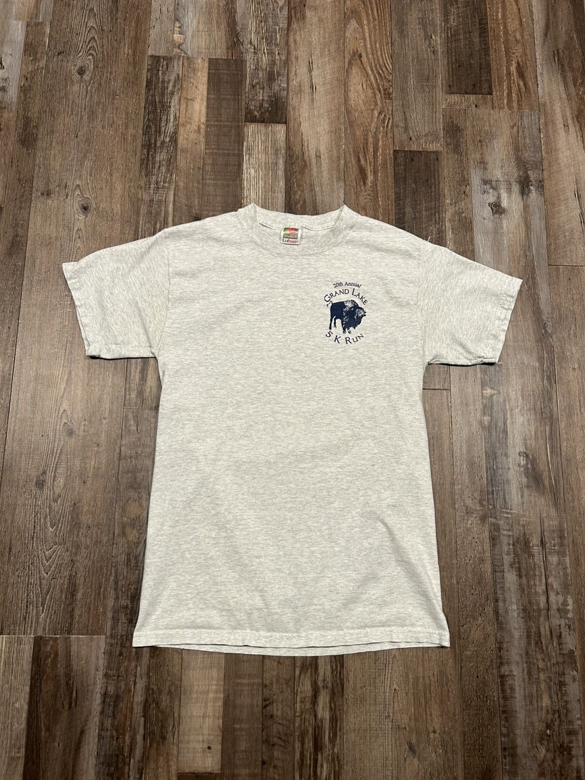 Fruit Of The Loom Vintage 1999 Grand Lake Buffalo 5K Run T-Shirt Size US M / EU 48-50 / 2 - 3 Thumbnail