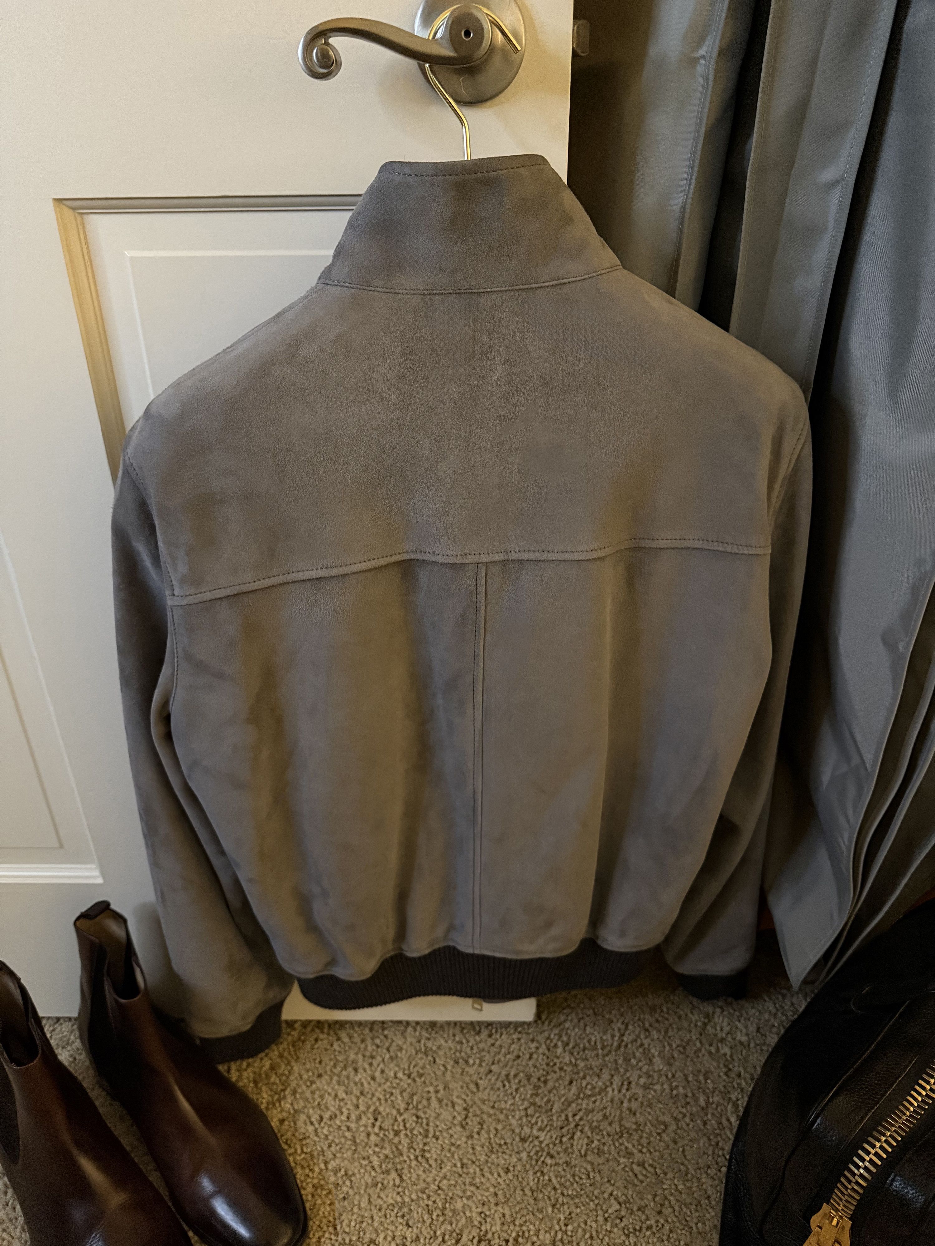Alfred Dunhill Best Dressed Very Rare $7700 DUNHILL Soft Lamb Suede Jacket Size US M / EU 48-50 / 2 - 14 Thumbnail