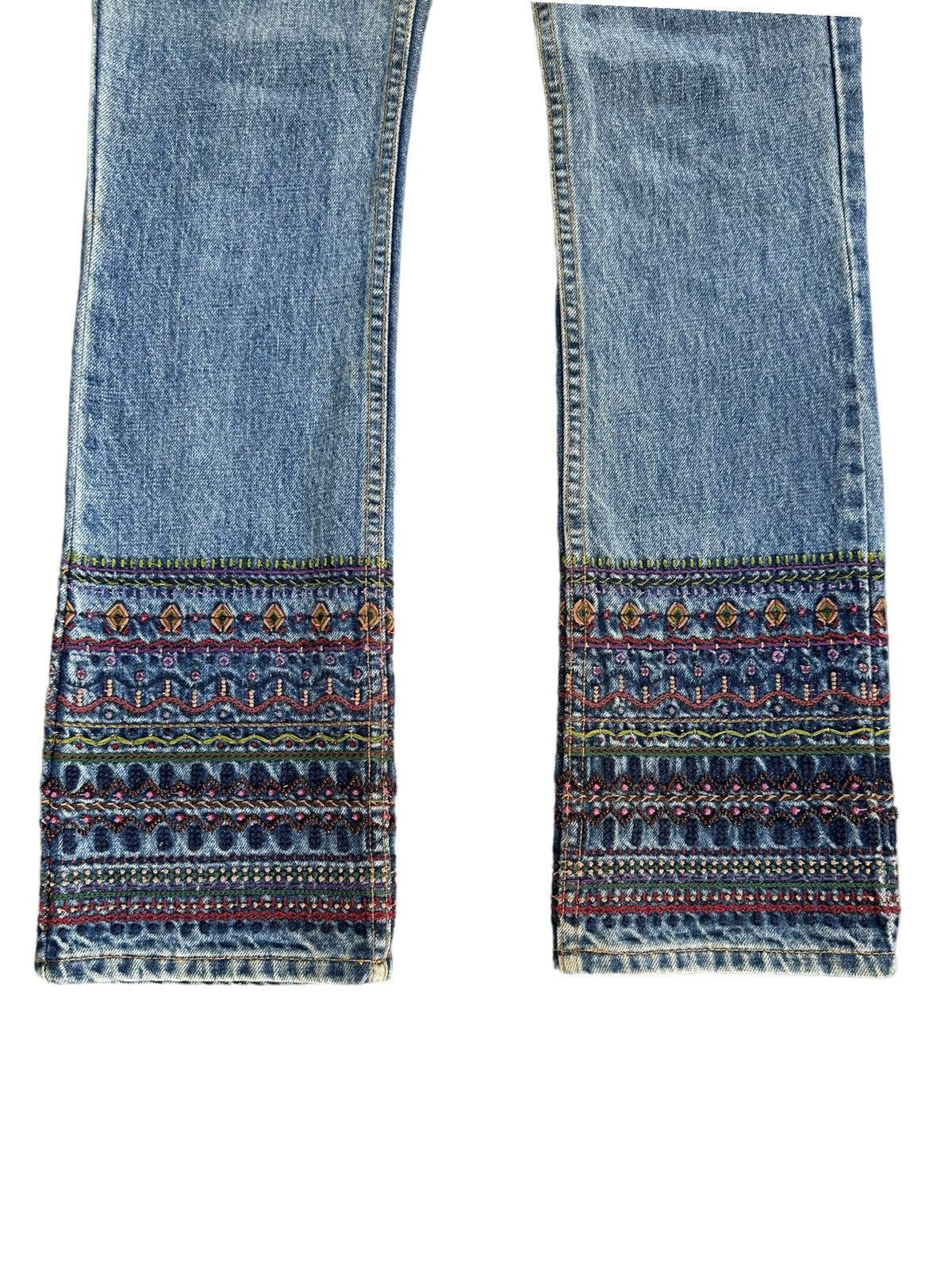 Vintage FW1999 GAP boot cut handcrafted sashiko denim Size US 28 / EU 44 - 5 Thumbnail