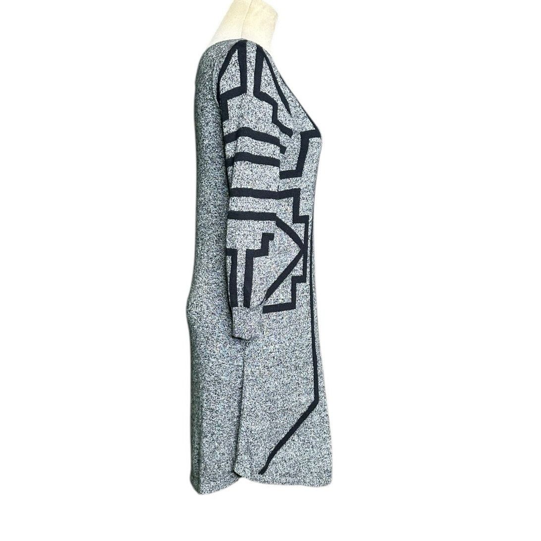 Express Express gray black geometric sweater dress size XS Size XS / US 0-2 / IT 36-38 - 5 Thumbnail