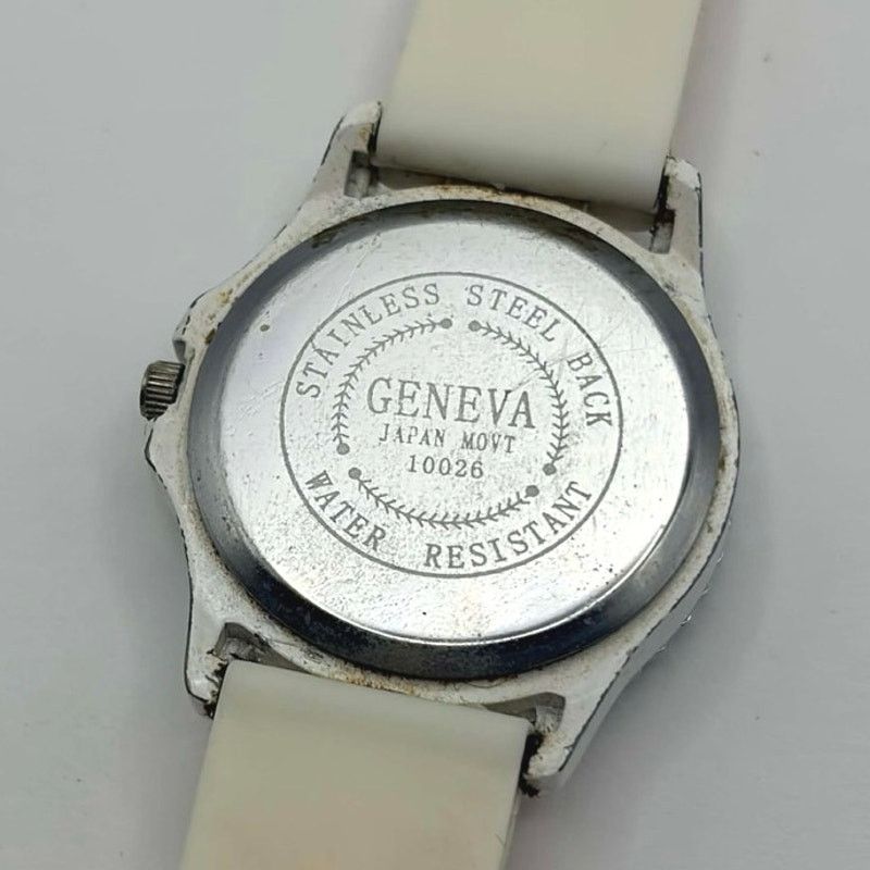 Geneva White Crystal Geneva Watch Size ONE SIZE - 5 Thumbnail