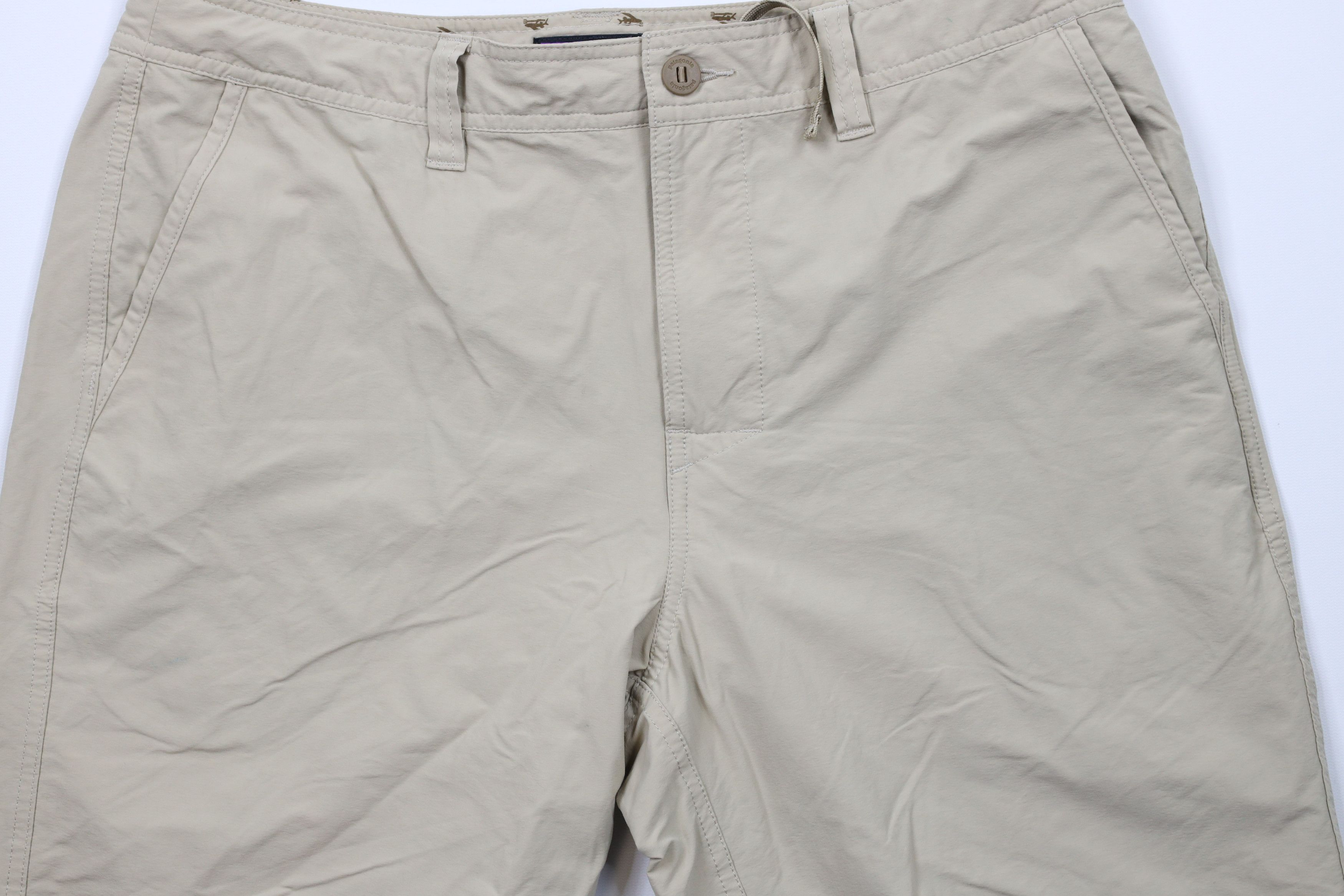 Patagonia × Vintage Patagonia Out Stretch Wavefarer Walk Shorts Beige Tan 20" Size US 36 / EU 52 - 3 Thumbnail