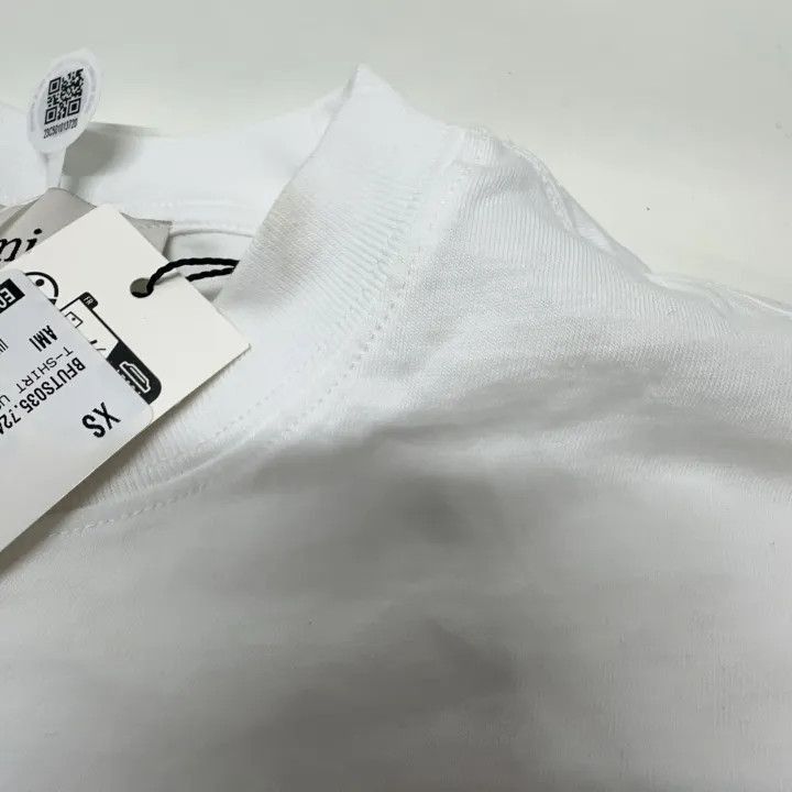 AMI AMIPARIS White Comfortable Cotton T-Shirt -2507 Size US XS / EU 42 / 0 - 7 Thumbnail