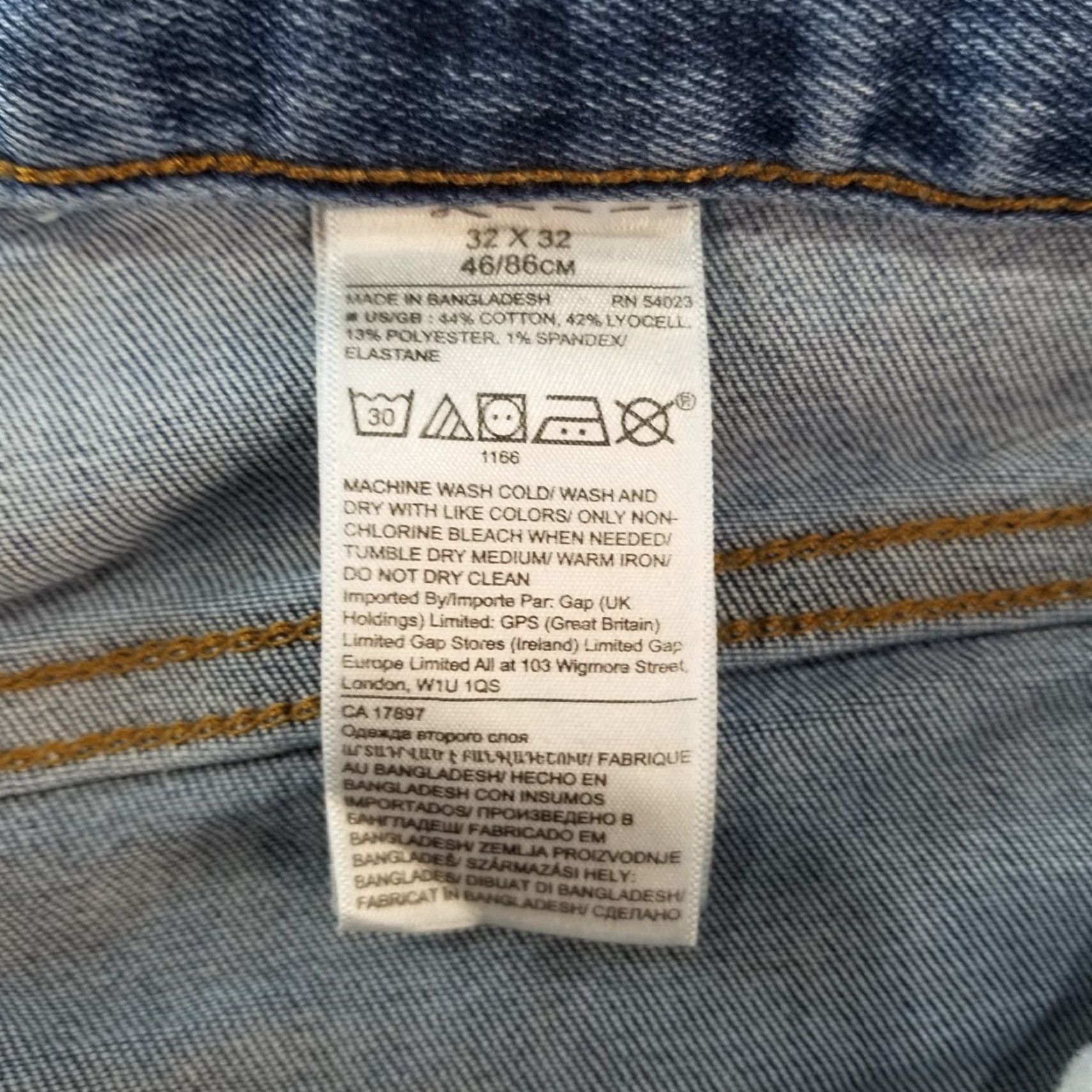 Banana Republic Jeans Men 32X32 Blue Wash Slim Straight Denim