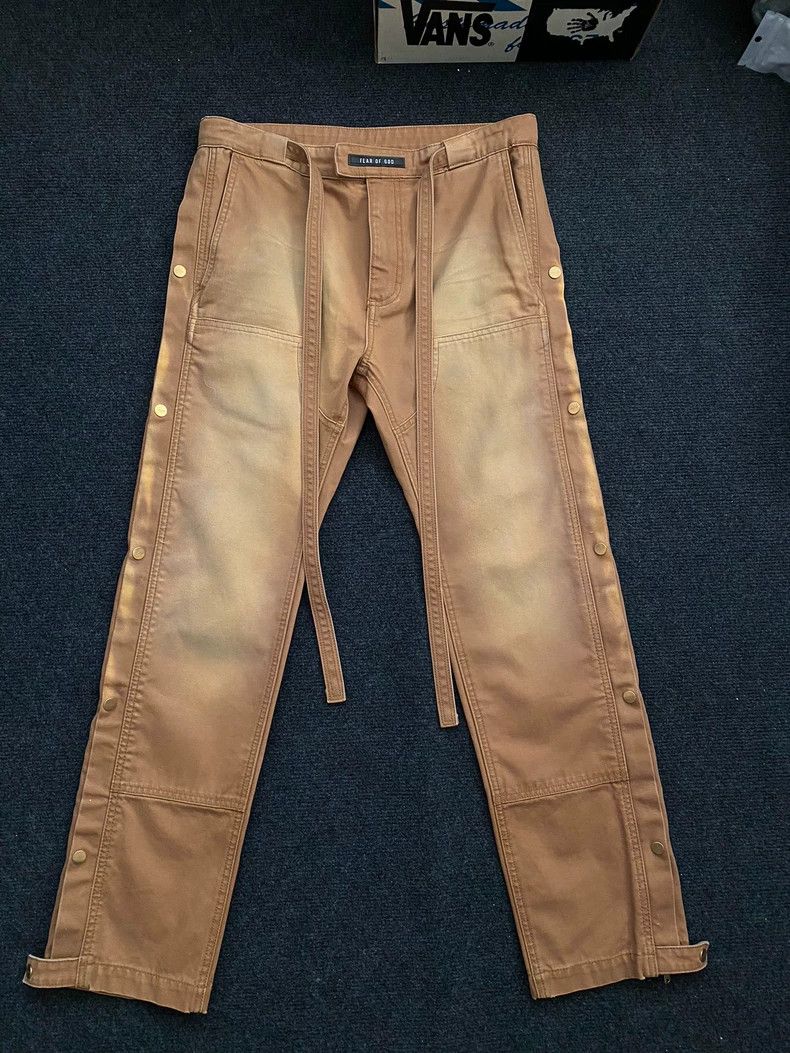 Fear of God Fear of God 6th Clay Dye Cargo Pants - dmc Size US 26 / EU 42 - 1 Thumbnail