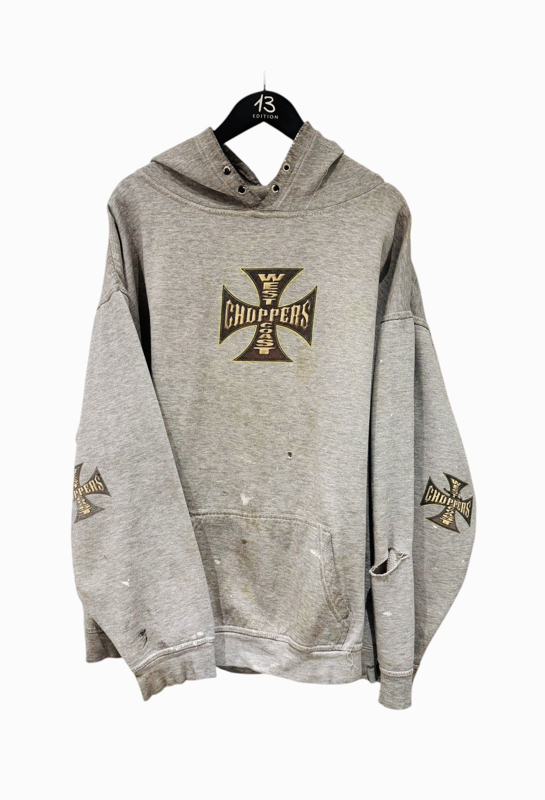 West Coast Choppers Thrashed and Faded West Coast Choppers Jesse Vintage Hoodie Size US XXL / EU 58 / 5 - 1 Thumbnail