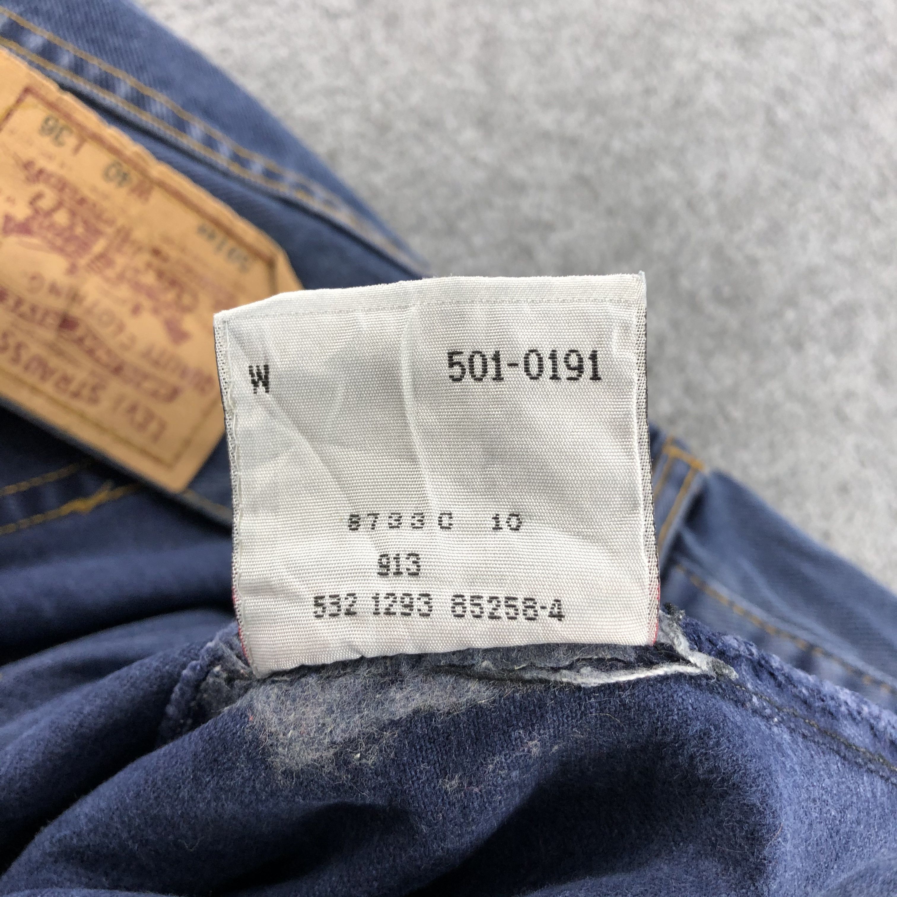 Levi's Vintage 90s Ripped Levis 501 Jeans-J1385 Size US 36 / EU 52 - 12 Thumbnail