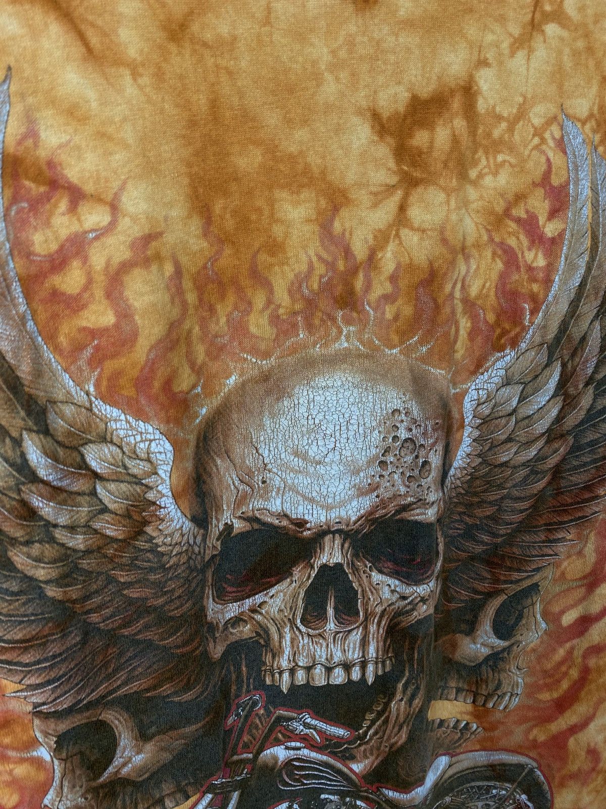 Harley Davidson 💀Vintage 90s T-Shirt Wild Style Harley Davidson Tie Dye Tee💀 Size US XL / EU 56 / 4 - 9 Thumbnail