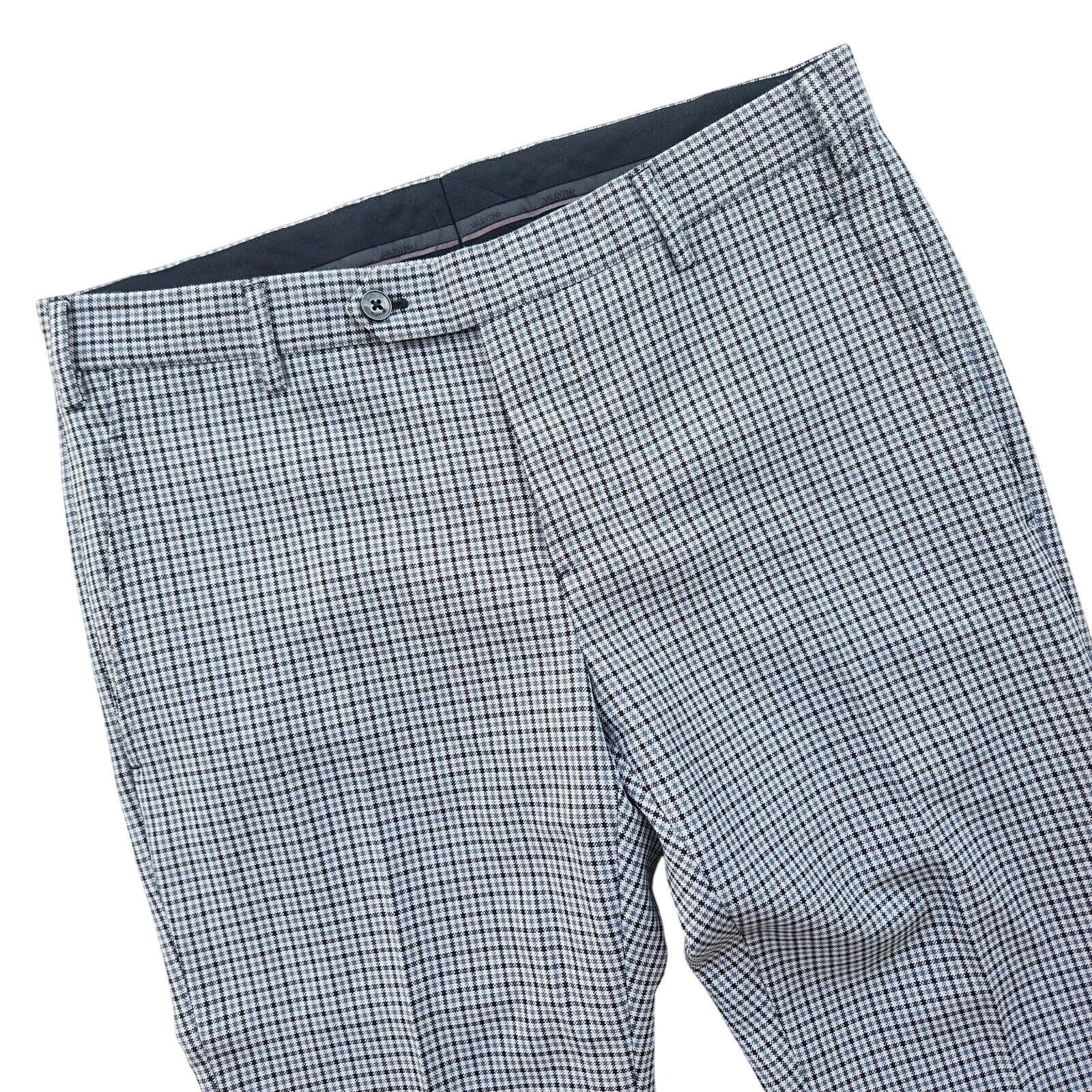 Valentino Valentino Men's Plaid Wool Dress Pants Size IT 44 / US 28 Size US 28 / EU 44 - 2 Thumbnail