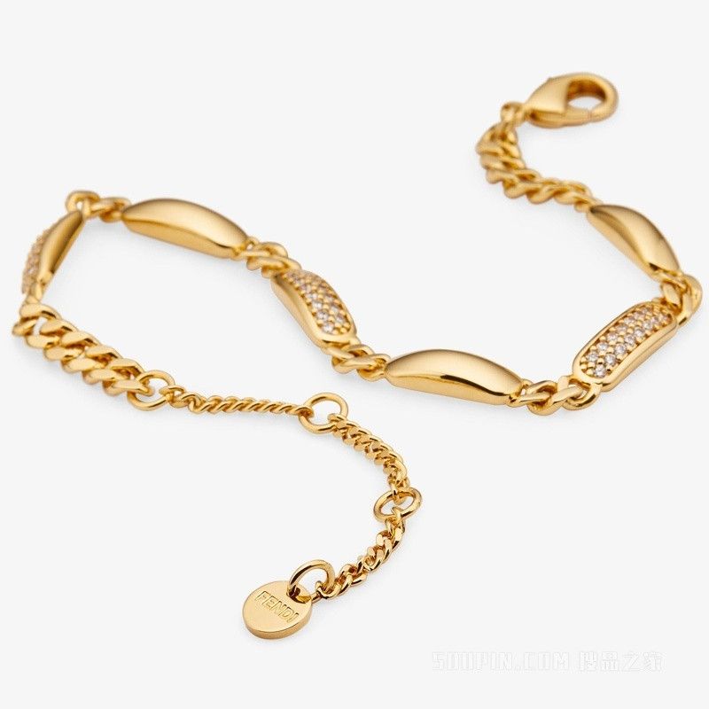 Fendi o1s1wg110925 Size:OS/Fendi Filo Bracelet in Golden Size ONE SIZE - 2 Thumbnail