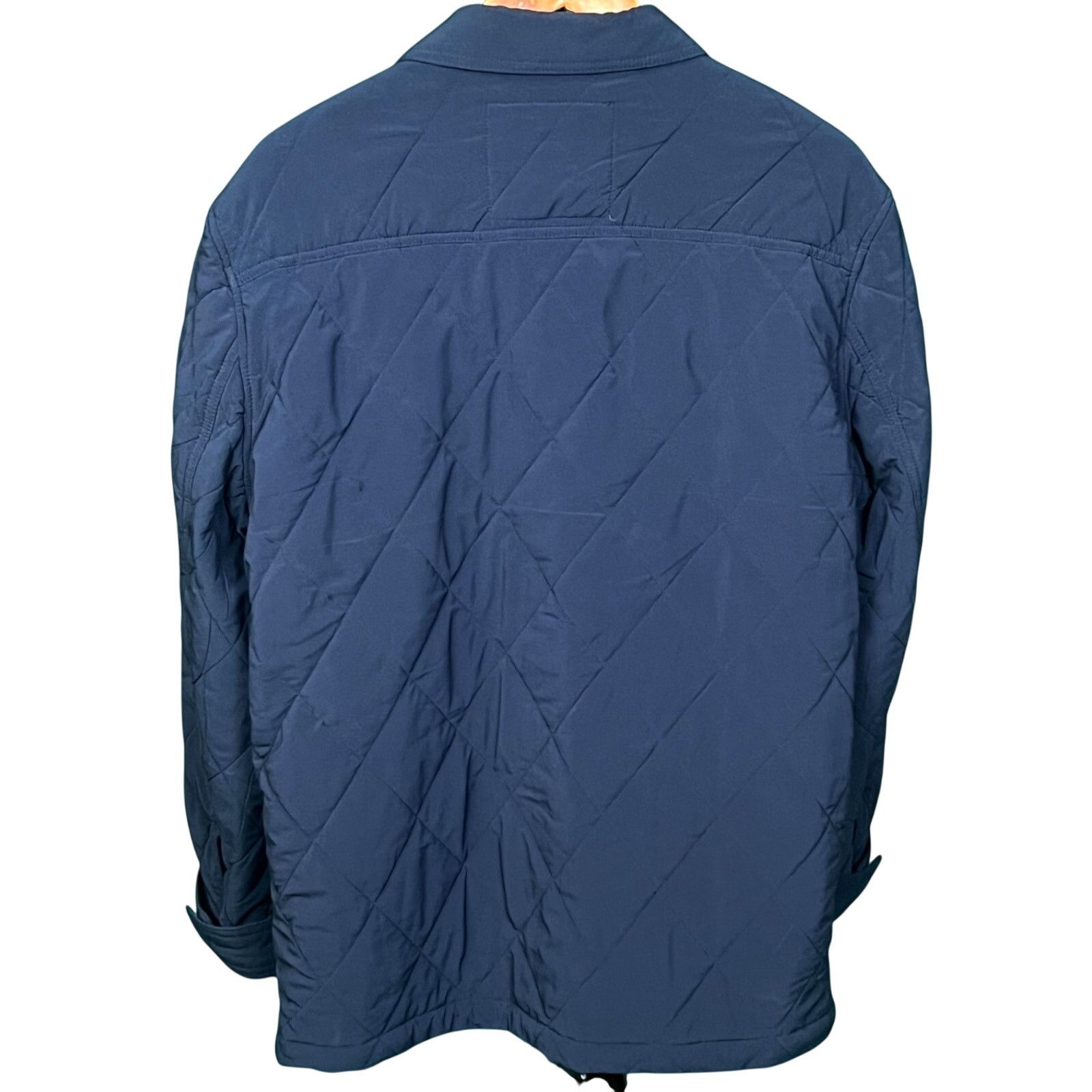 J.Crew J. Crew Men's Medium Sussex Navy Blue Quilted Chore Jacket Size US M / EU 48-50 / 2 - 2 Thumbnail