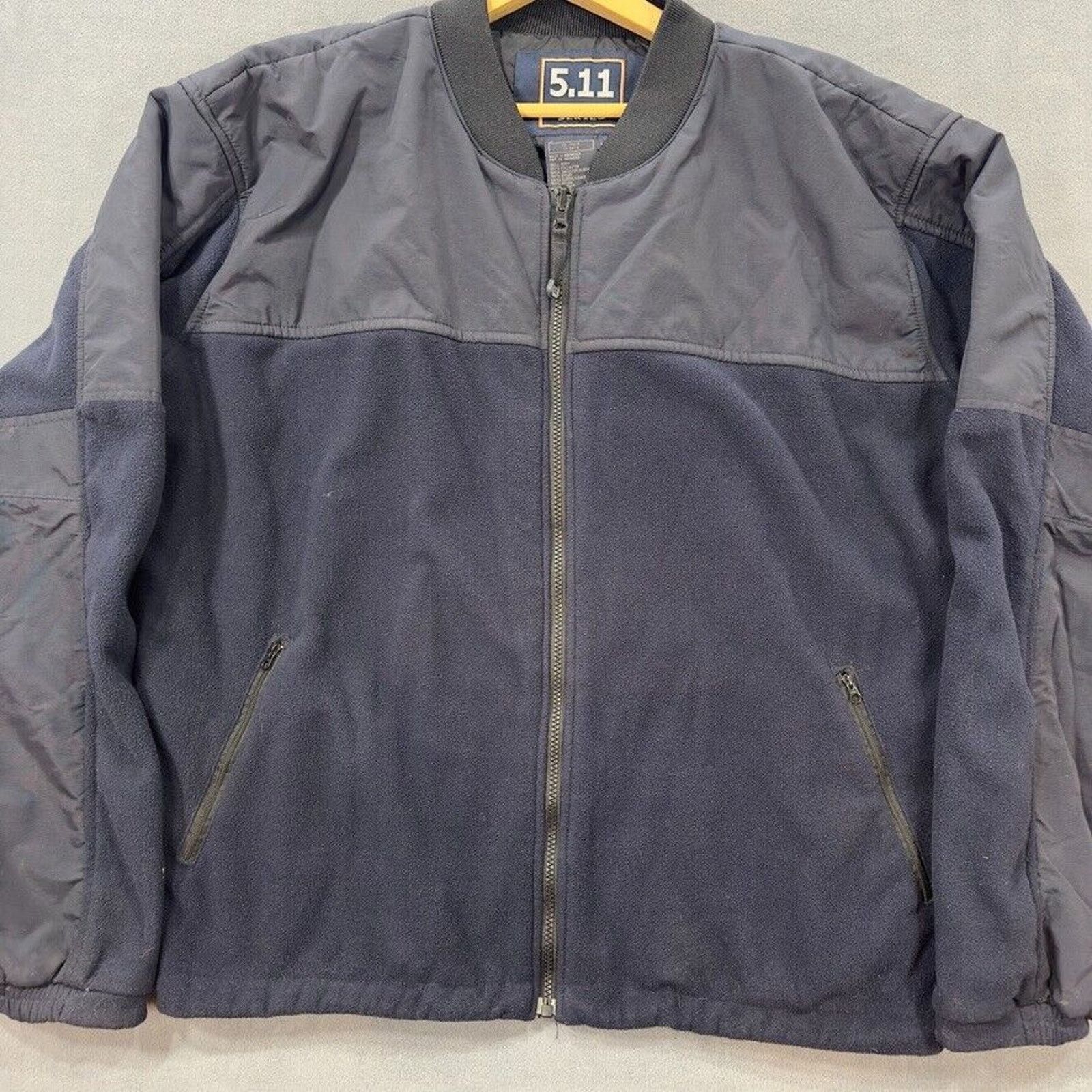 5.11 5.11 Tactical Fleece Jacket Mens XL Long Blue Full Zip Size US XL / EU 56 / 4 - 2 Thumbnail