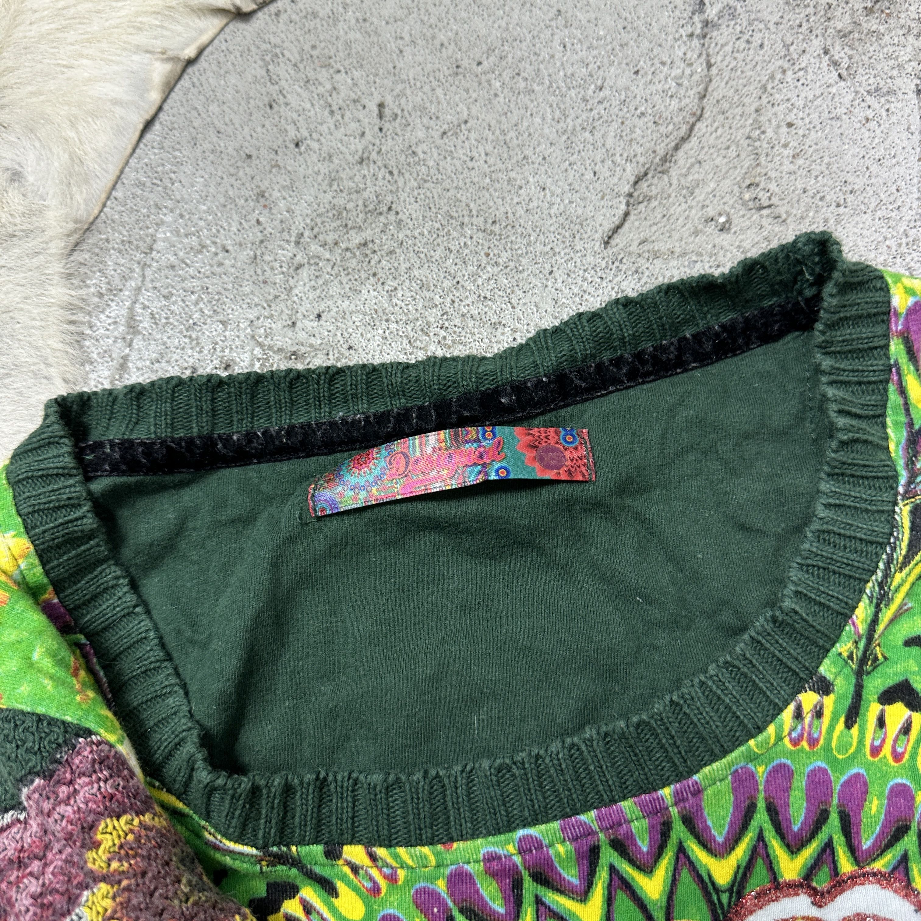 Desigual Vintage Avant Garde Desigual Printed Longsleeve Y2K Size XS / US 0-2 / IT 36-38 - 4 Thumbnail