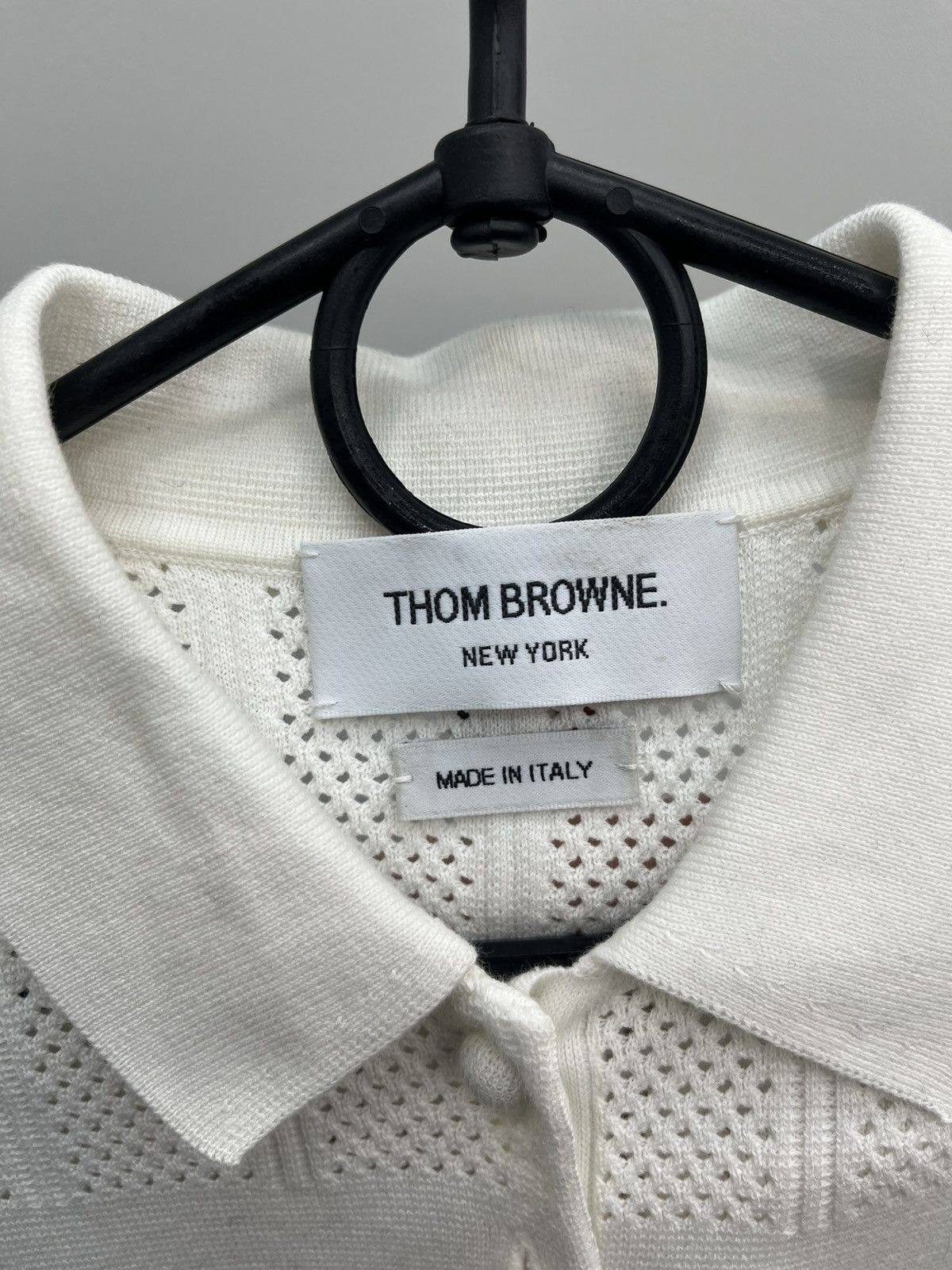 Thom Browne Thom Browne Silk Cotton Short Sleeve Sweater Size XS / US 0-2 / IT 36-38 - 3 Thumbnail