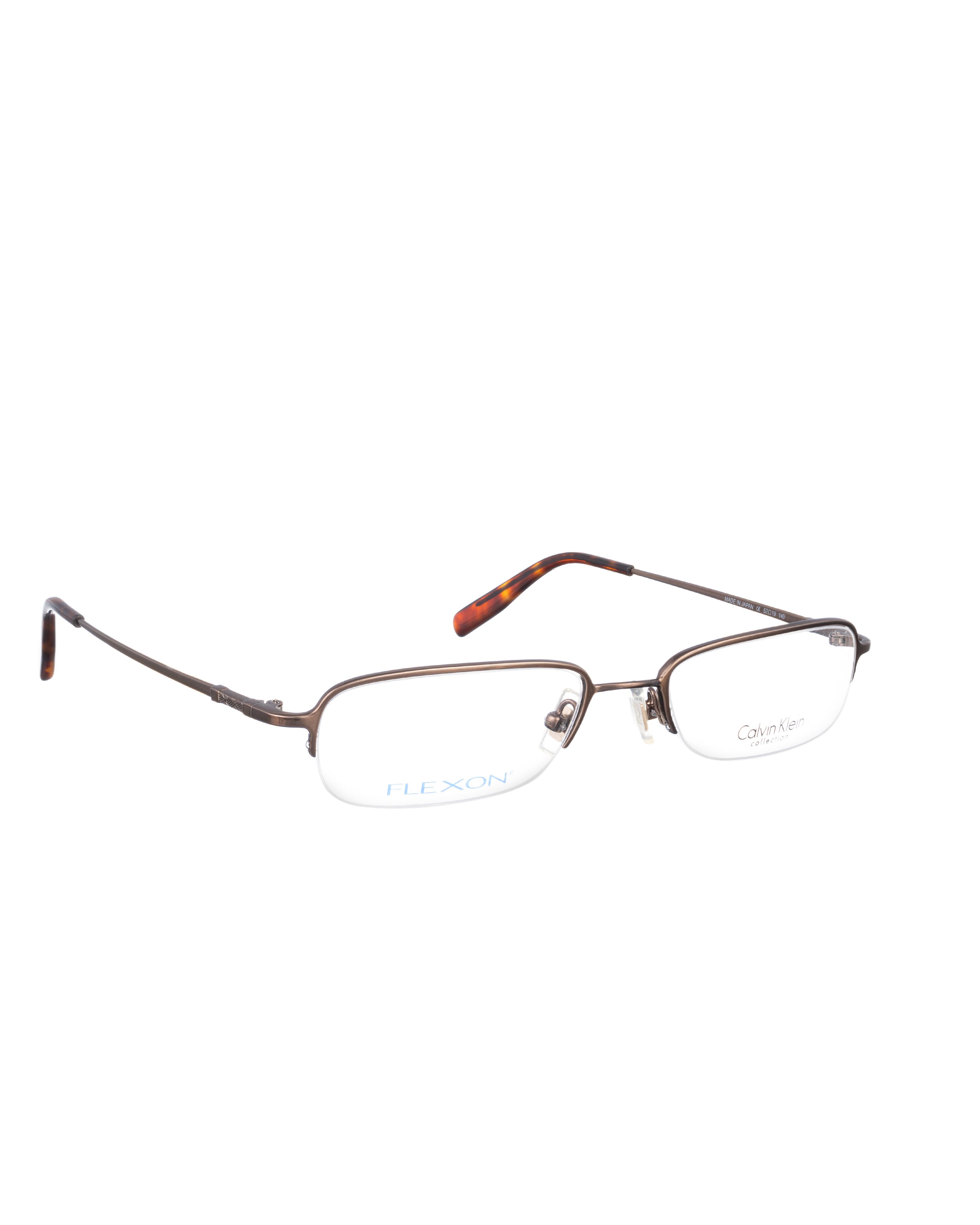 Calvin Klein Calvin Klein 90s Dark Brown Metallic HalfRim Glasses Size ONE SIZE - 1 Thumbnail