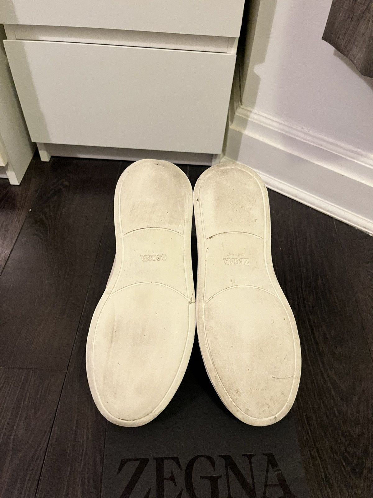 Ermenegildo Zegna Zegna Triple stitch white uk 7 eu 41 Size US 8 / EU 41 - 4 Thumbnail