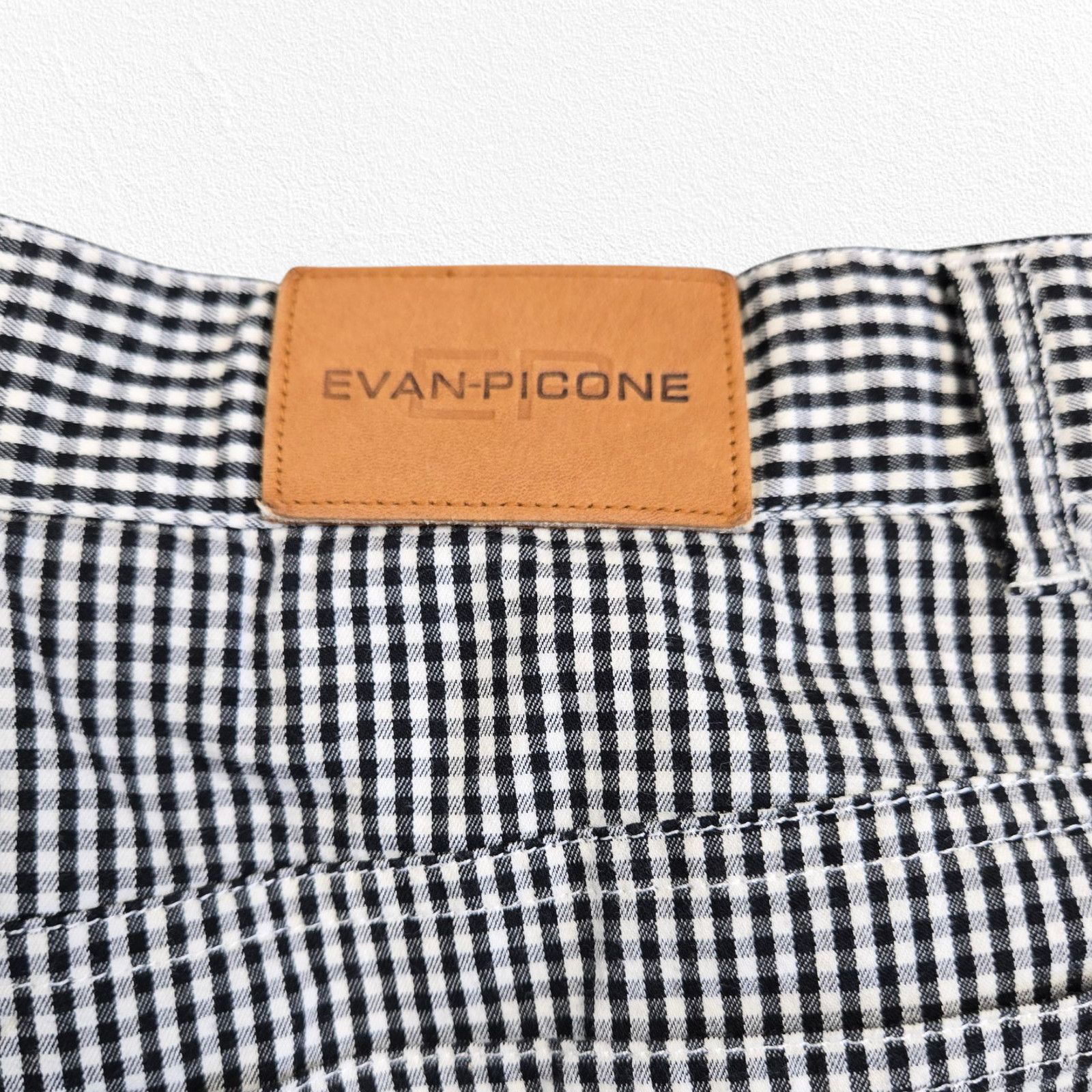 Evan Picone 90s Evan Picone Black White Gingham Cropped Pants Size 12 Size 34" / US 12 / IT 48 - 8 Thumbnail