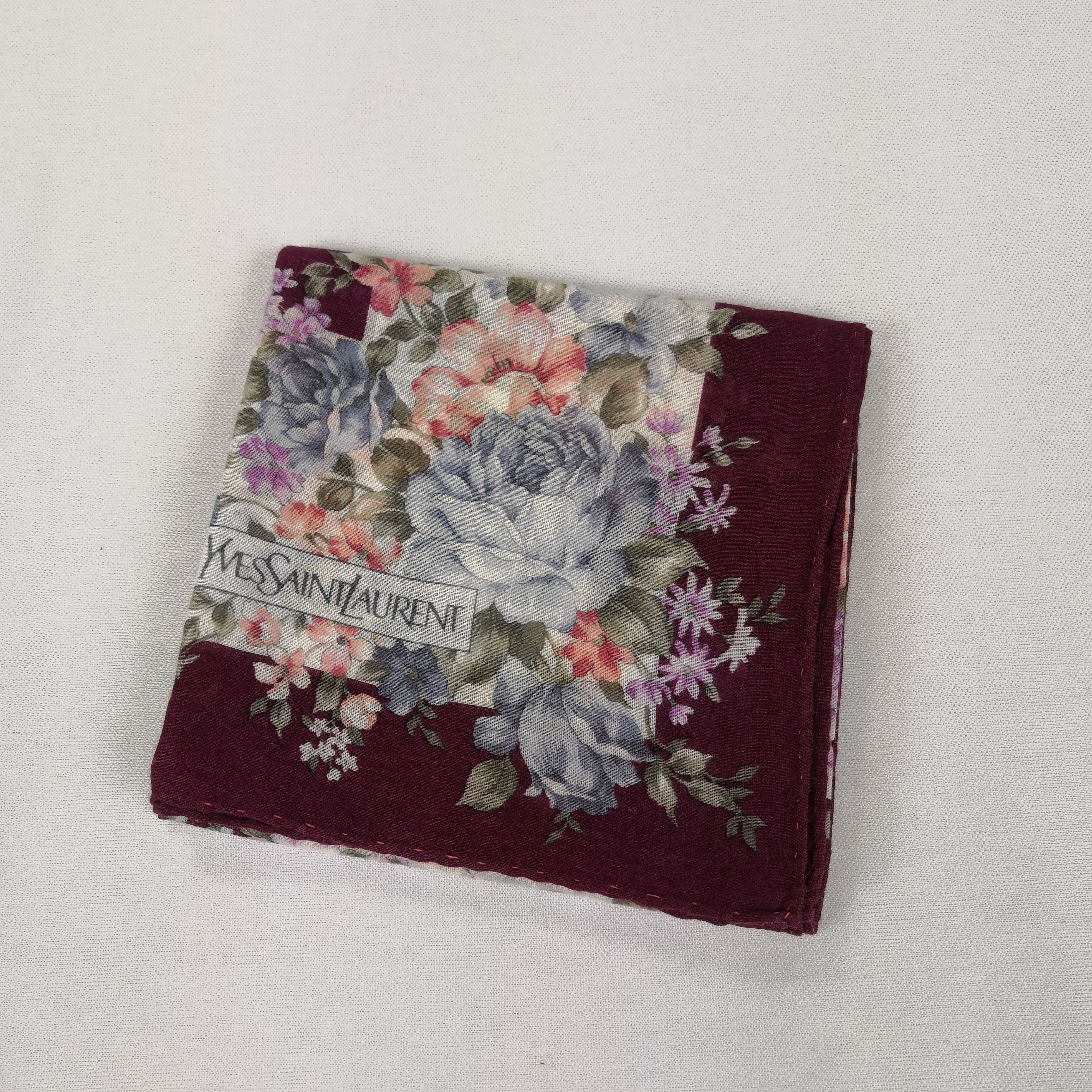 Vintage × Yves Saint Laurent Vintage Yves Saint Laurent Bandana Handkerchief Neckerchief Size ONE SIZE - 4 Thumbnail