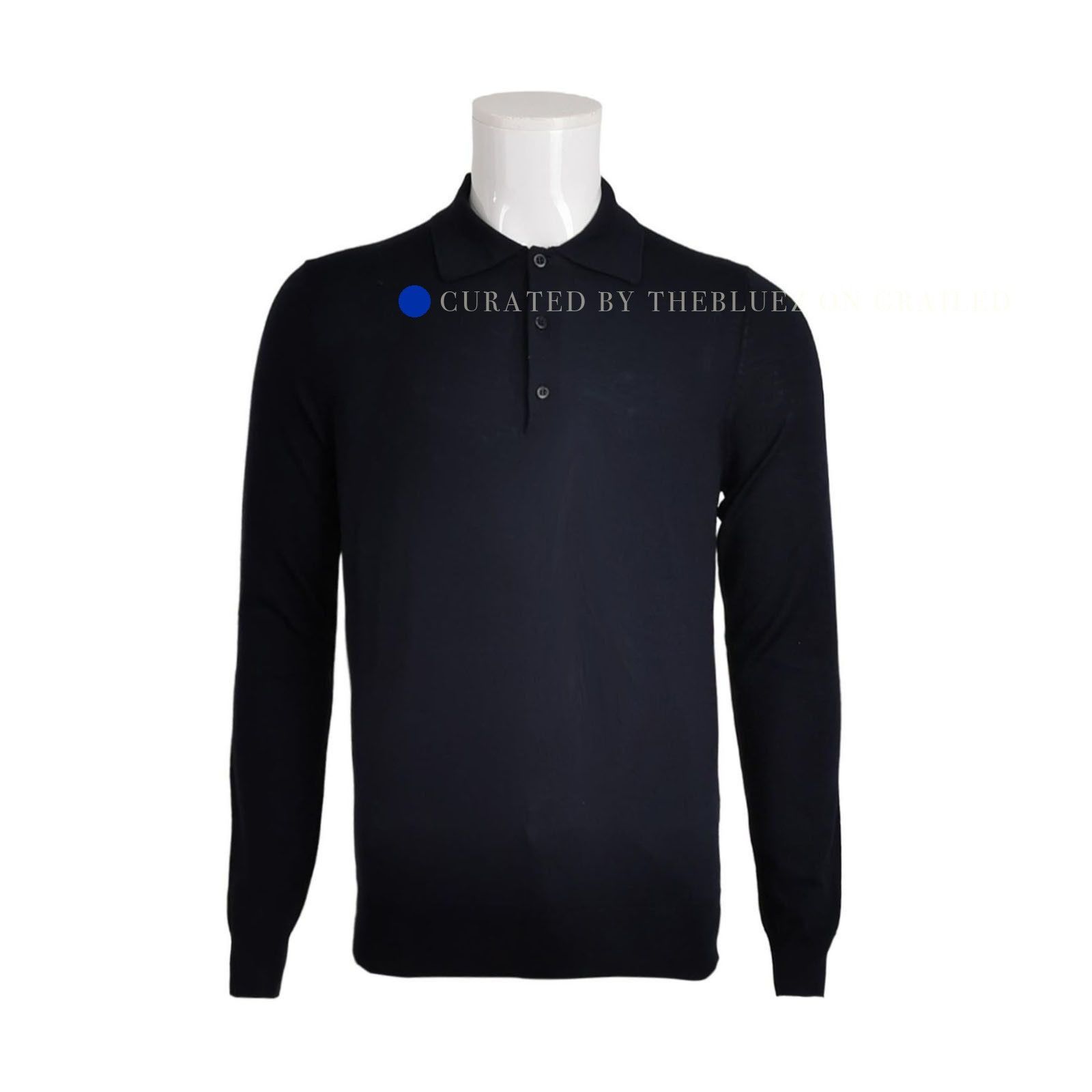 Prada Elegant Black Virgin Wool Polo Size US M / EU 48-50 / 2 - 1 Thumbnail
