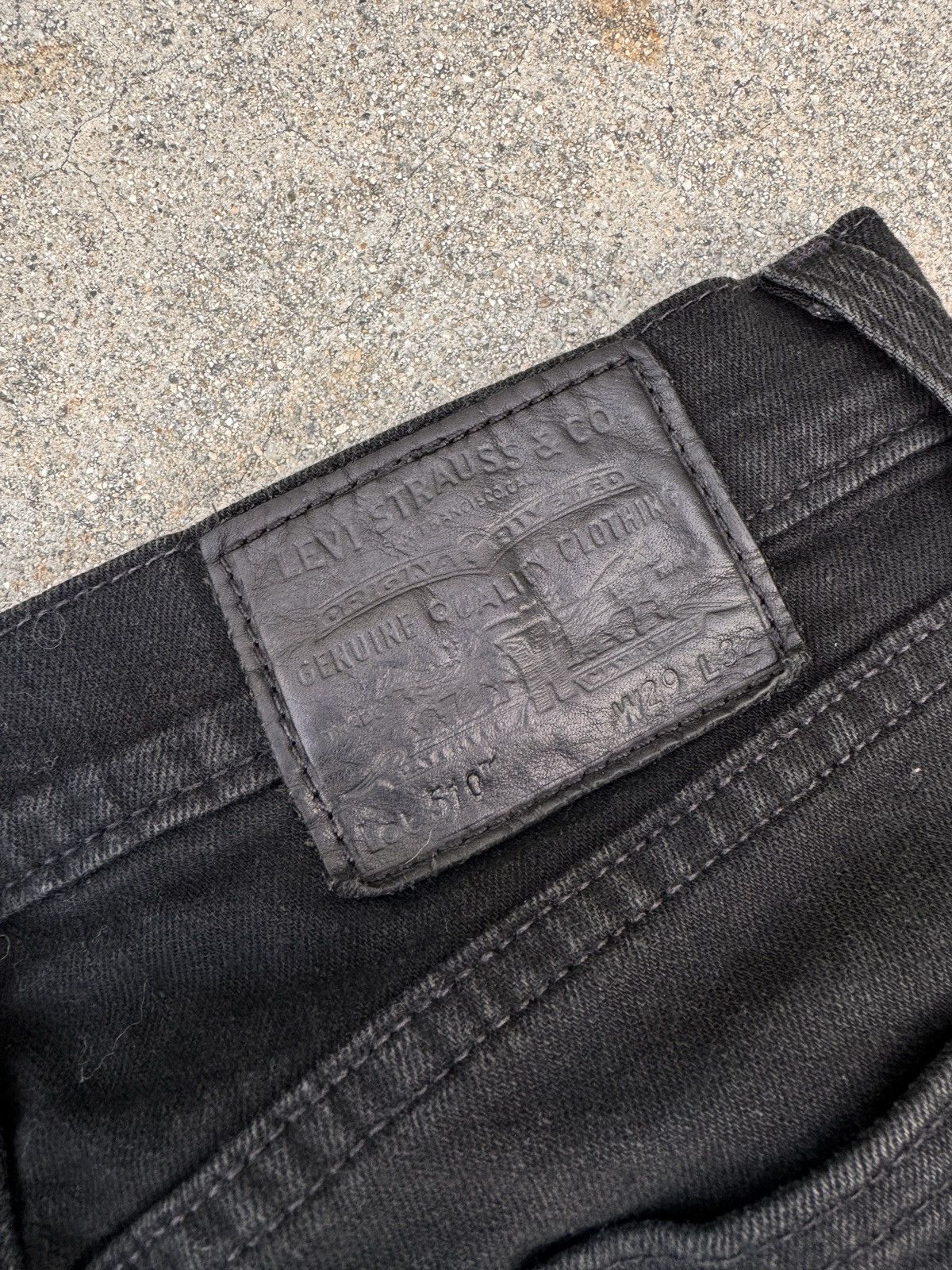Levi's × Levi's Vintage Clothing × Vintage Levi’s Premium 510 Skinny Fit Black Denim – Sleek & Timeless Size US 29 - 4 Thumbnail