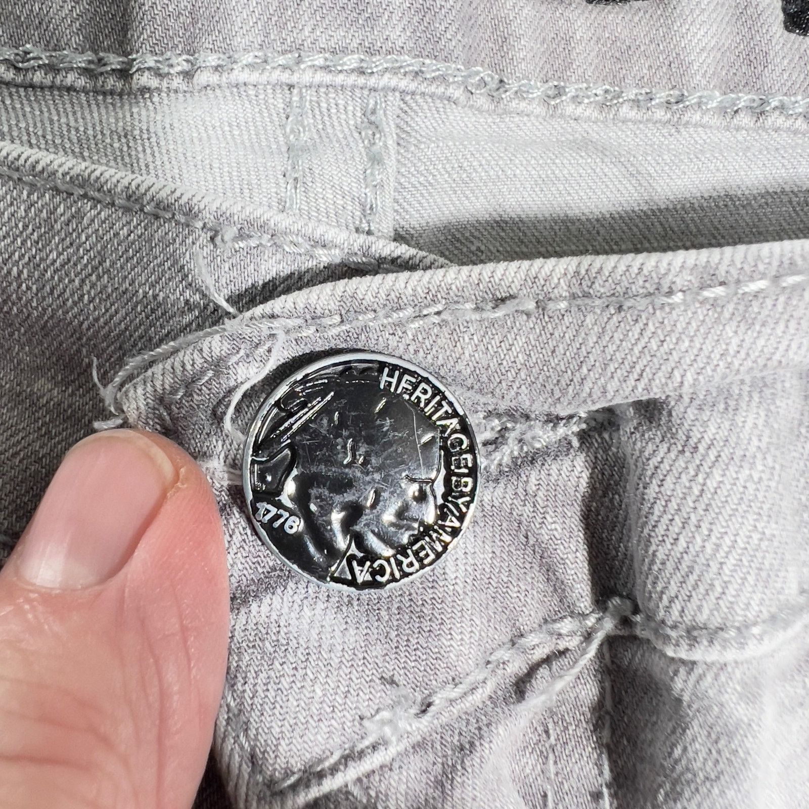 Other Heritage America 1776 Denim Jeans Men's 32w x 32L Grey Cargo Size US 32 / EU 48 - 10 Thumbnail