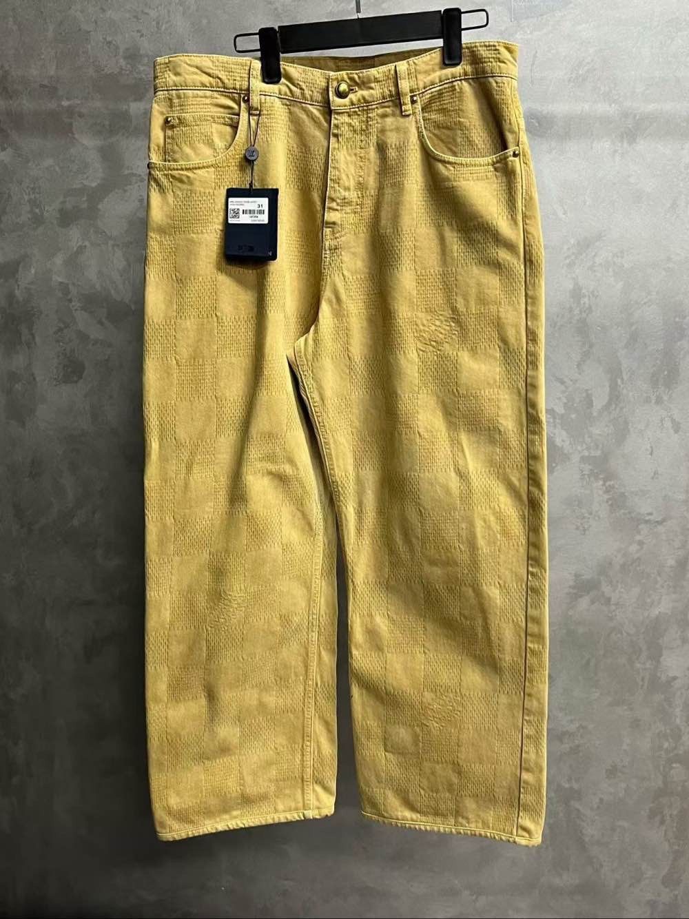 Louis Vuitton Louis Vuitton Damier Embossed Casual Pants Size 31 Size US 31 - 1 Thumbnail
