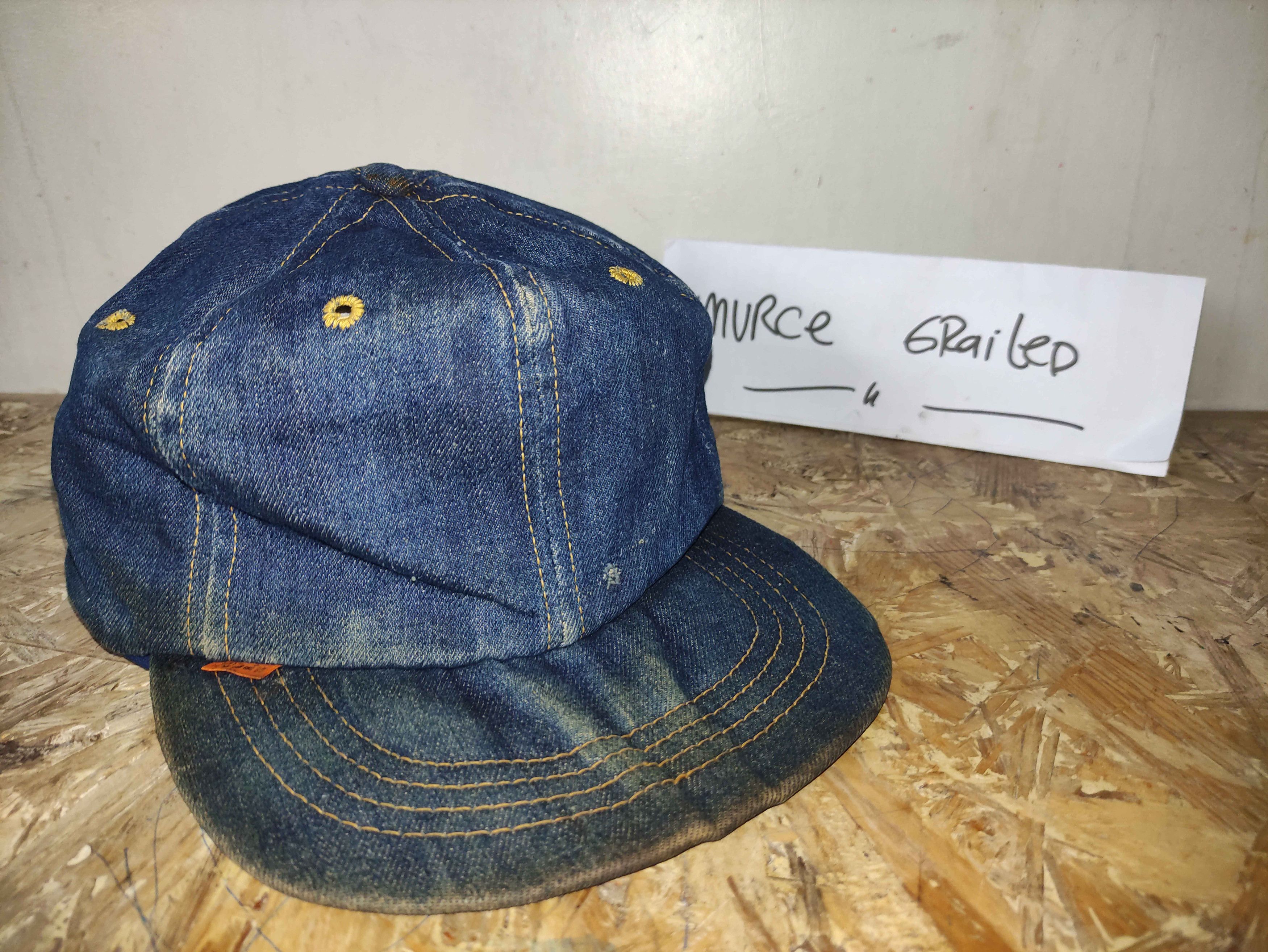 Levi's Vintage Levis Hat Denim 70s Leather Patch Cap Size ONE SIZE - 7 Thumbnail