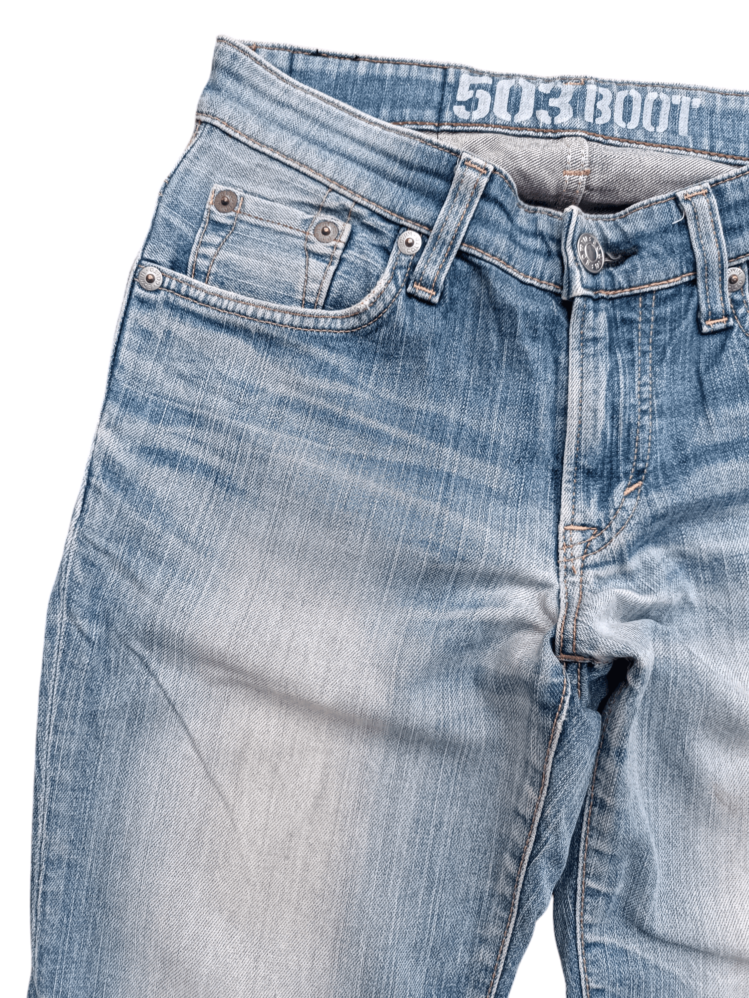 Edwin × Japanese Brand ARCHIVAL EDWIN 503 BOOT CUT REGULAR BLUE WASH DENIM Size US 30 / EU 46 - 6 Thumbnail