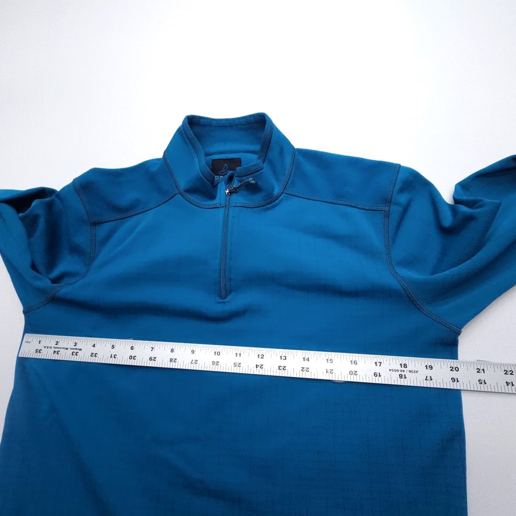 Prana prAna Long Sleeve 1/4 Zip Fleece Pullover Womens L Blue Hiking Mid Layer Shirt Pullover Womens Outdoor 1/4 Zip Lightweight Regular Blue Hiking Womens Size L / US 10 / IT 46 - 7 Thumbnail